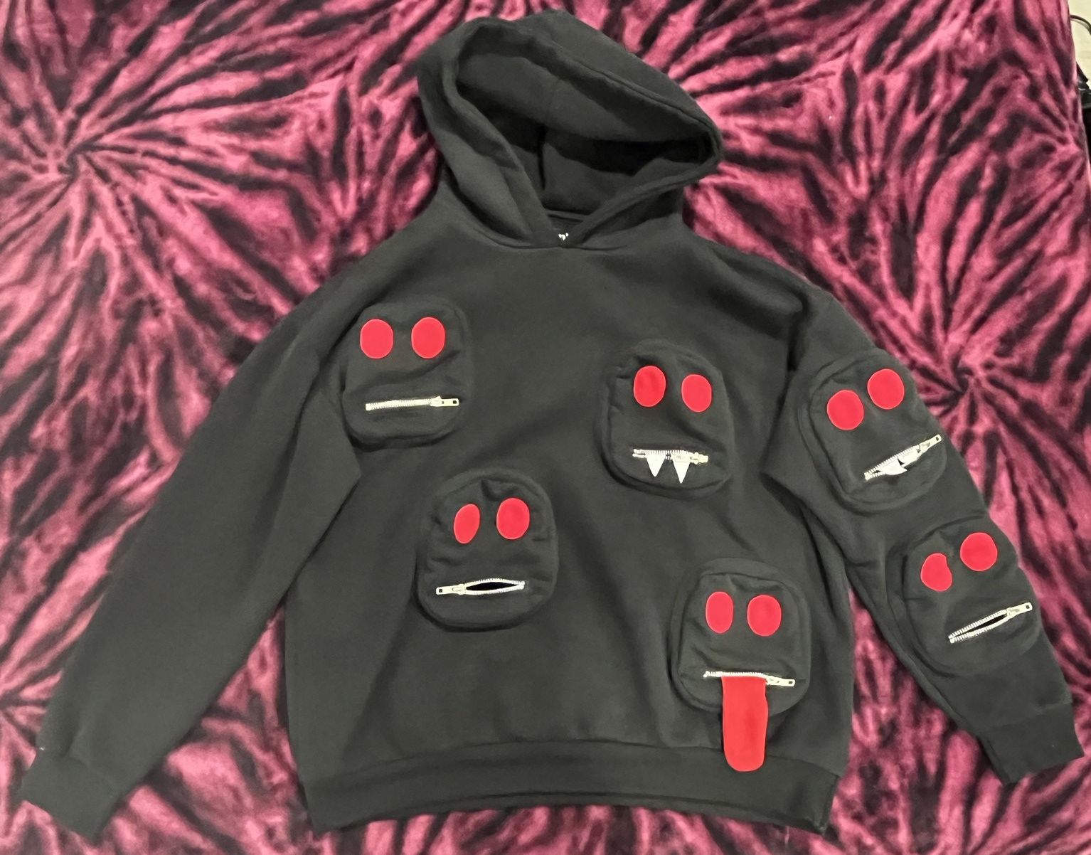 Other SYCKLI by Edward Skeletrix Multi-faced Hoodie (VERY RARE) Size US XL / EU 56 / 4 - 1 Thumbnail