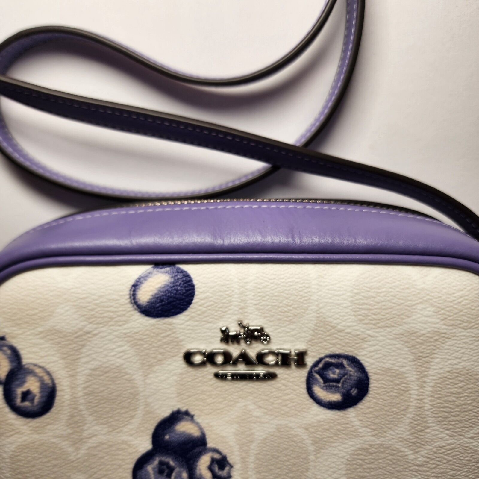 Coach NWT Coach CR176 Mini Jamie Camera Bag With Blueberry Print Size ONE SIZE - 6 Thumbnail