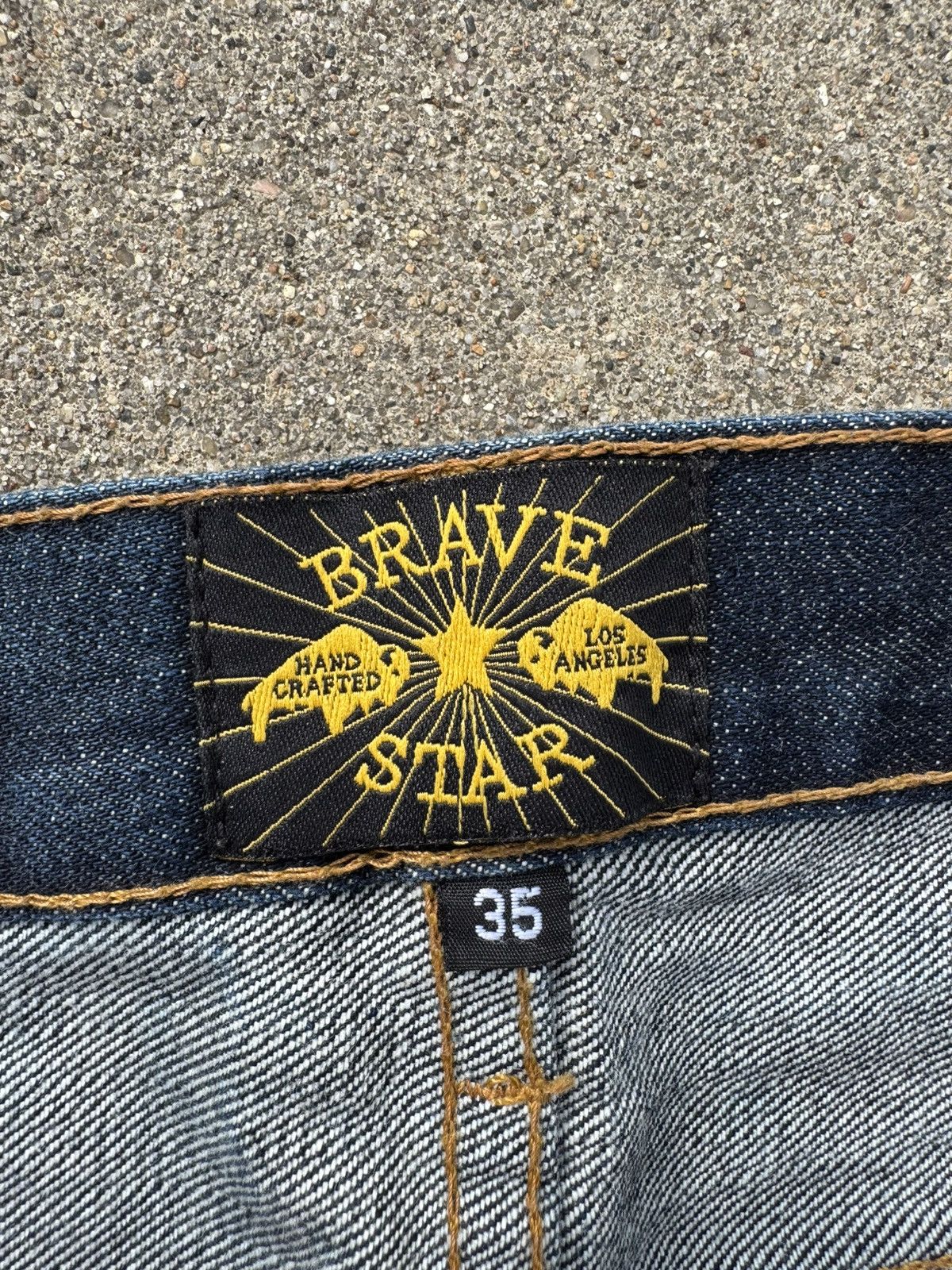 Other Bravestar Made in USA Slim Straight Selvedge Denim Jeans Size US 34 / EU 50 - 4 Thumbnail