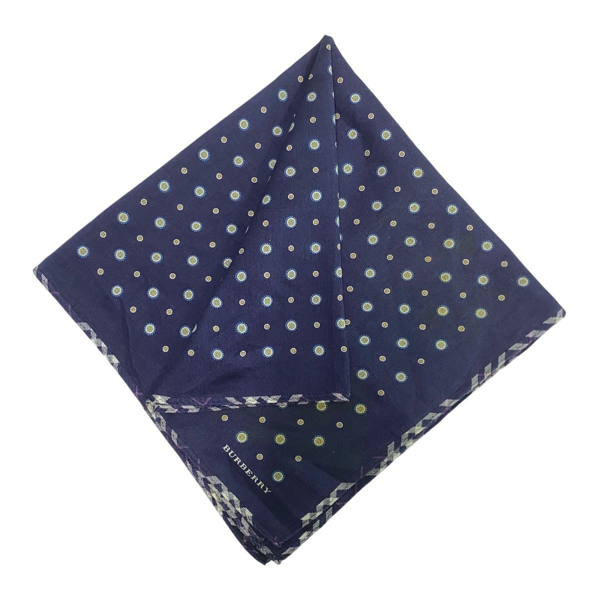 Burberry × Vintage Vintage burberry blue white / Bandana / Neckerchief Size ONE SIZE - 1 Thumbnail