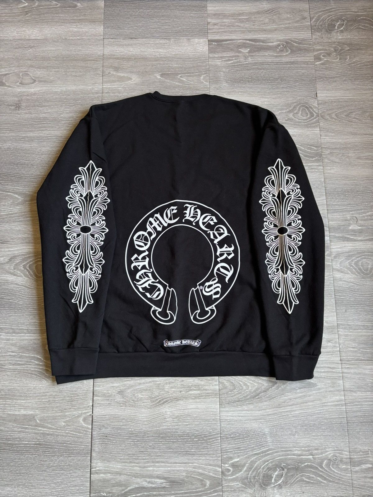 Chrome Hearts Chrome Hearts Black Floral Crewneck Size US S / EU 44-46 / 1 - 2 Thumbnail