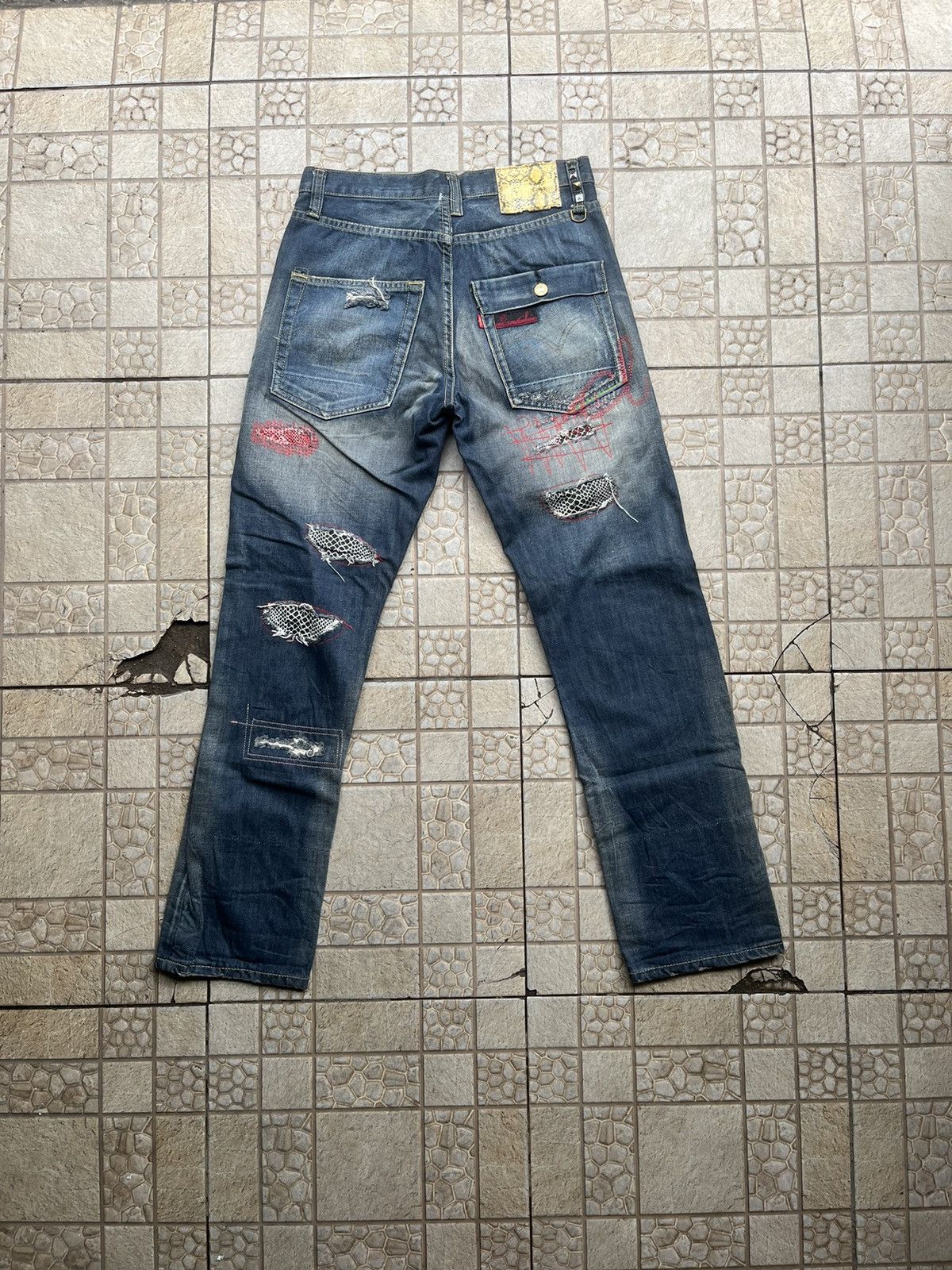 Levi's Vintage Clothing Levis Clot 505 Pyton Rework Washed Size US 30 / EU 46 - 1 Thumbnail