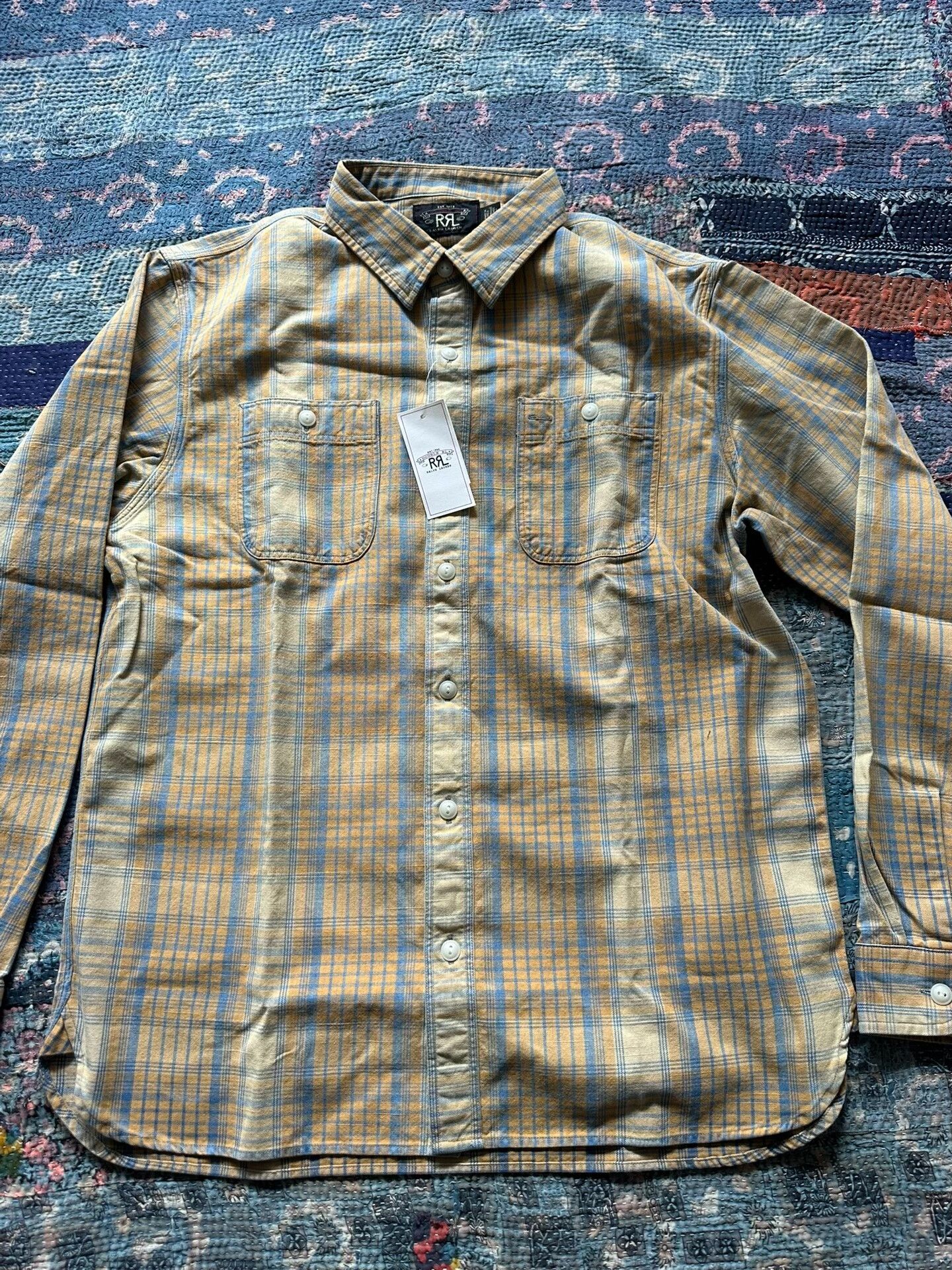 RRL Ralph Lauren × Ralph Lauren Garment-Dyed Twill Workshirt black