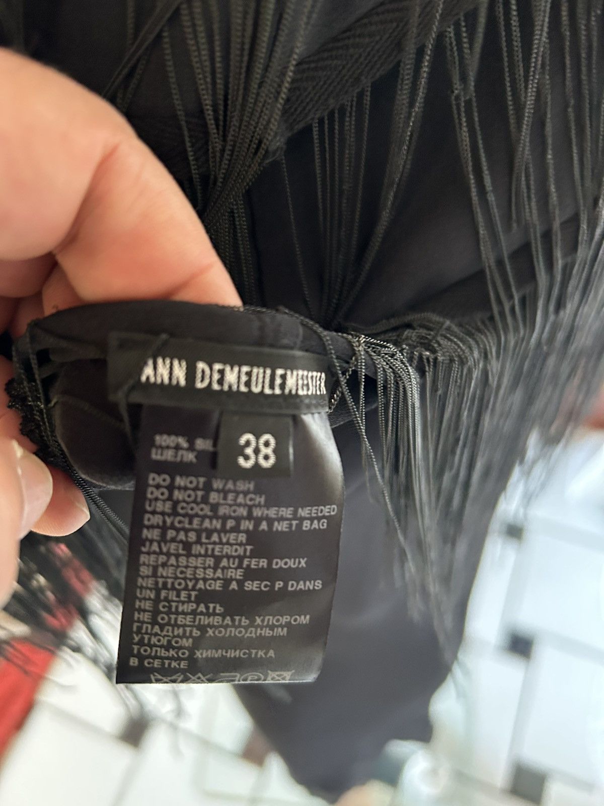 Ann Demeulemeester Bustier black + chaîne Size S / US 4 / IT 40 - 5 Thumbnail