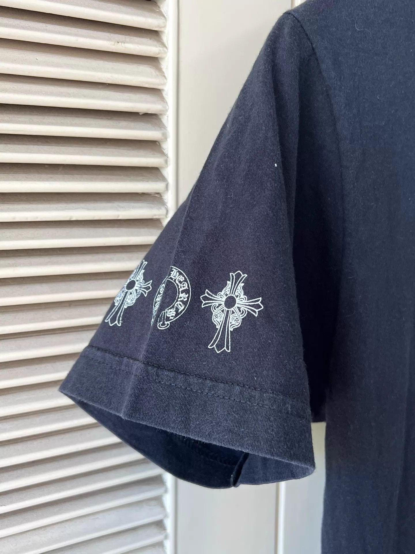 Chrome Hearts Chrome Hearts Black M Short T Pkt/Back Logo/Cuff Print Size US M / EU 48-50 / 2 - 6 Thumbnail