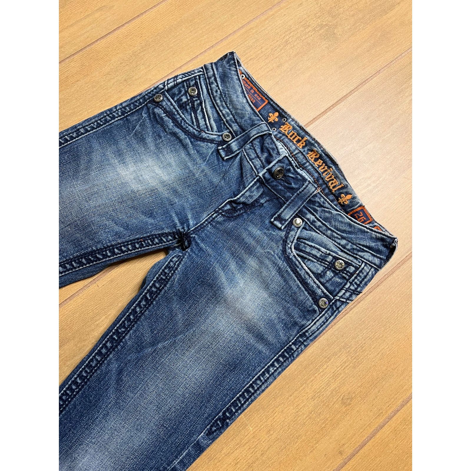 Rock Revival Y2K Rock Revival Women’s Sz 26 Low Rise Blue Denim Flared Size 26" / US 2 / IT 38 - 9 Thumbnail
