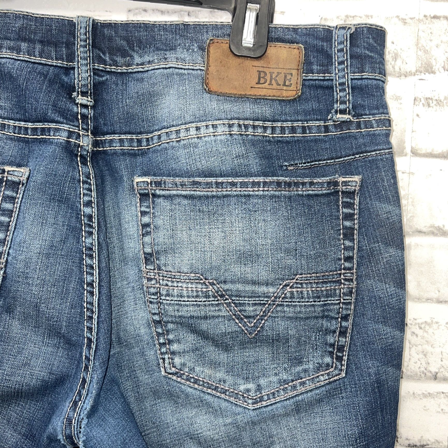 BKE BKE DENIM Jake Skinny Jeans Mens Size 34R X 31 Blue Denim Skinny Jeans Buckle Bke Mens Regular 34 31 Inseam Blue Size US 34 / EU 50 - 3 Thumbnail