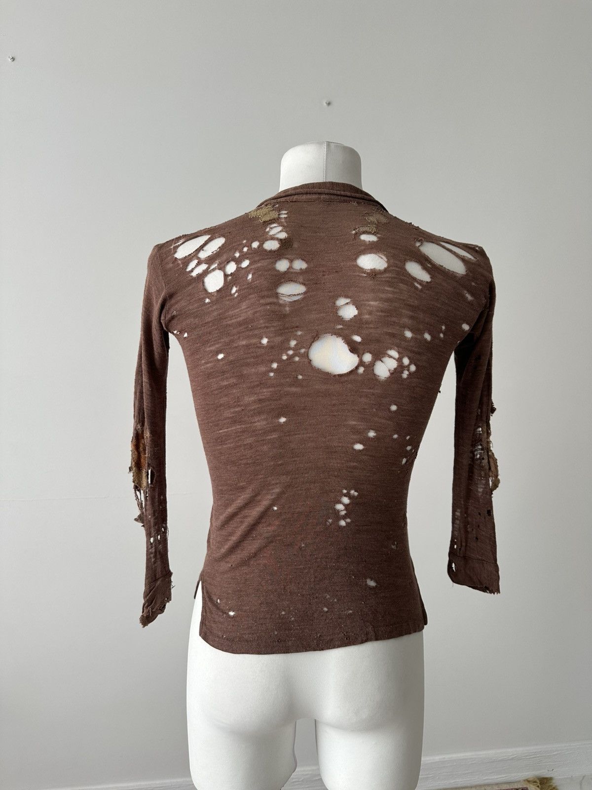 Vintage 1930s German Thrashed Knit Avant Garde Jumper Size US S / EU 44-46 / 1 - 3 Thumbnail