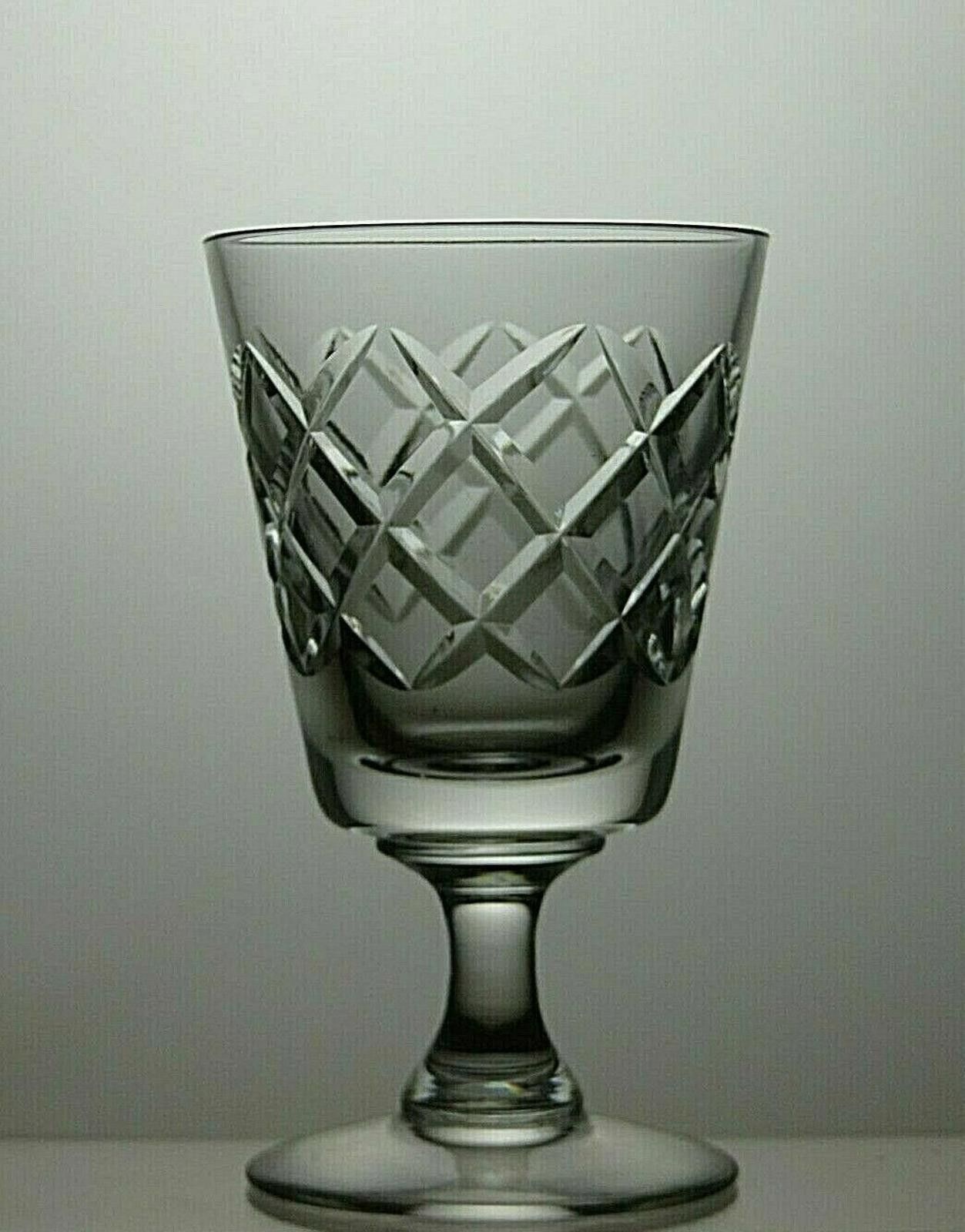 Tudor Tudor Crystal Set Of 6 Cut Glass Sherry Glasses 3 3/4" Size ONE SIZE - 4 Thumbnail