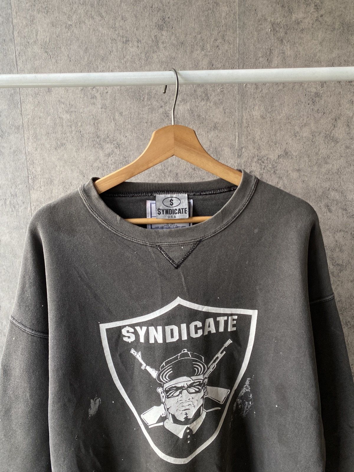 Rap Tees Vintage 90s Syndicate Rhyme Records ICE-T Rapper Sweatshirt Size US L / EU 52-54 / 3 - 3 Thumbnail