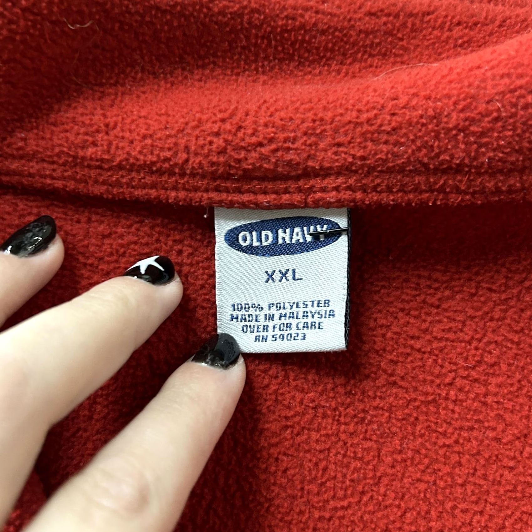 Old Navy Y2K Old Navy Sweatshirt Mens 2XL Red Fleece 1/4 Zip Pullover Logo Size US XXL / EU 58 / 5 - 3 Thumbnail