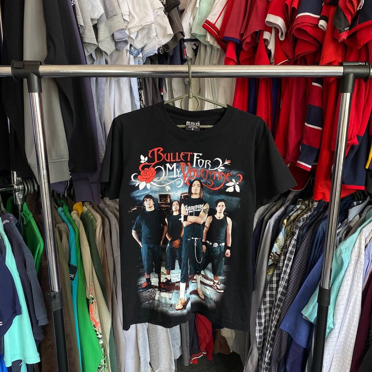 Band Tees × Vintage Vintage Bullet For My Valentine Overprinted y2k rock band te Size US S / EU 44-46 / 1 - 1 Thumbnail