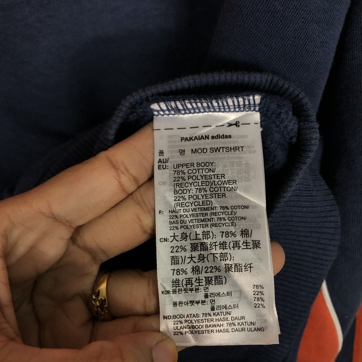 Adidas 📌Double Tone Adidas Anorak Half Zipper Sweater Size US M / EU 48-50 / 2 - 19 Thumbnail