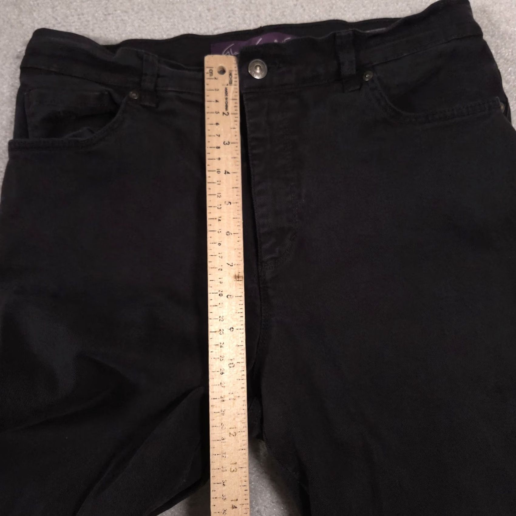 Gloria Vanderbilt Gloria Vanderbilt Amanda Jeans Women's 10 Med Denim Black Stretch Straight Leg Size 32" / US 10 / IT 46 - 6 Thumbnail