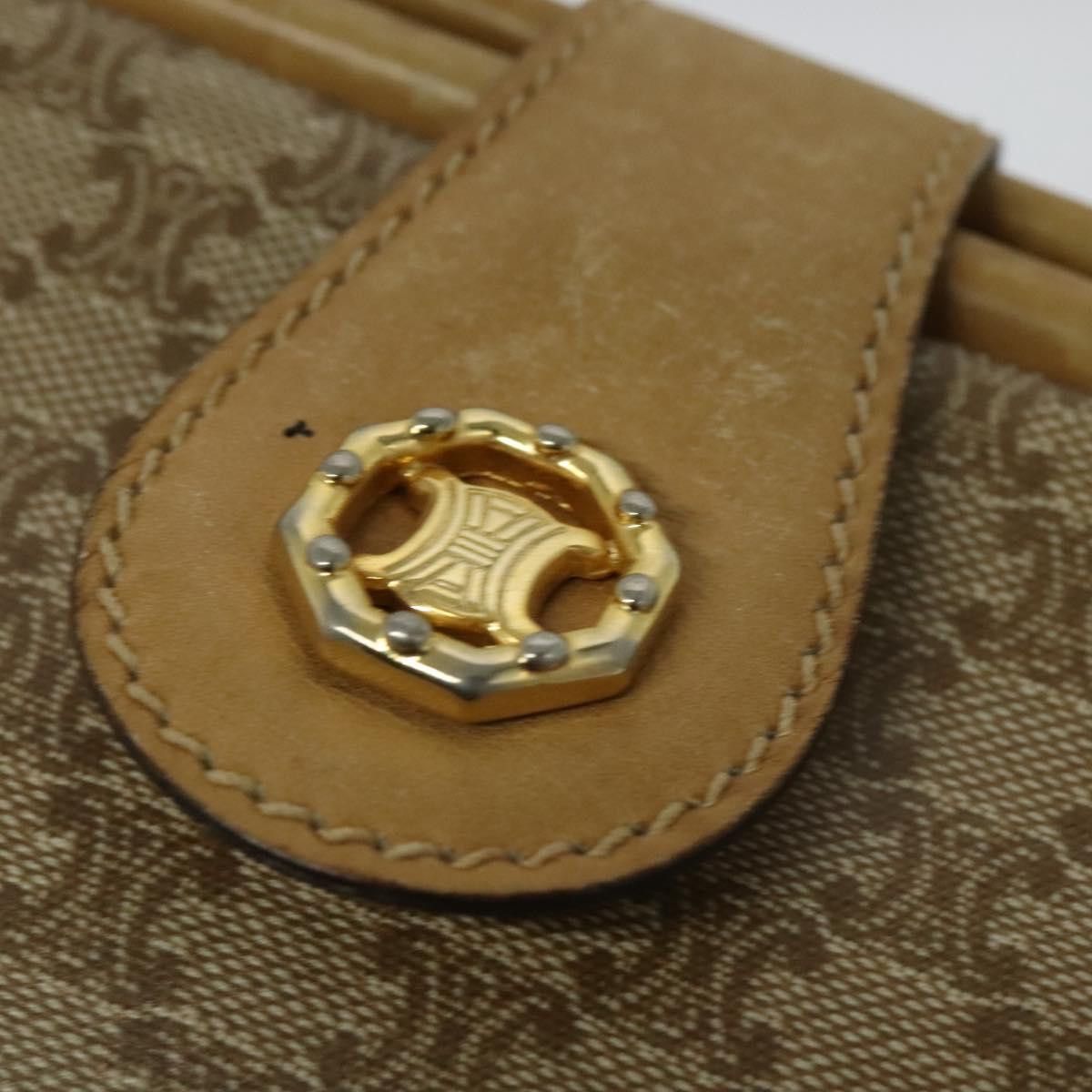 Celine CELINE Macadam Canvas Shoulder Bag Pvc Beige Gold Size ONE SIZE - 7 Thumbnail
