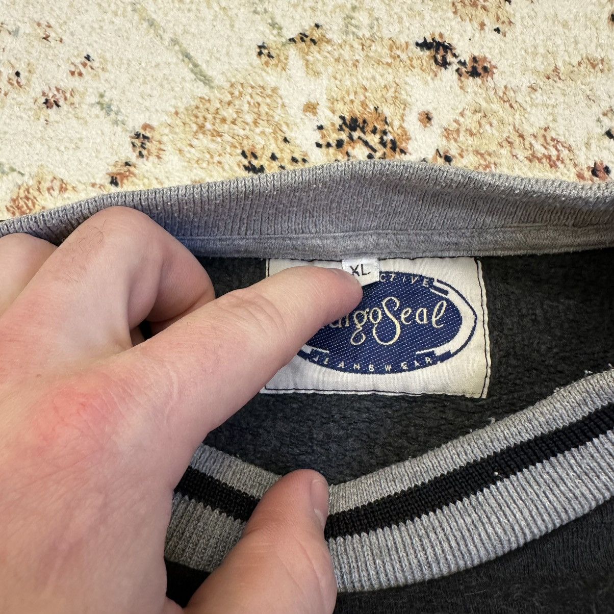 Indigo × Vintage Vintage Indigo Seal Sweatshirt Jeans Wear Genuine 90s Y2K Size US XL / EU 56 / 4 - 6 Thumbnail