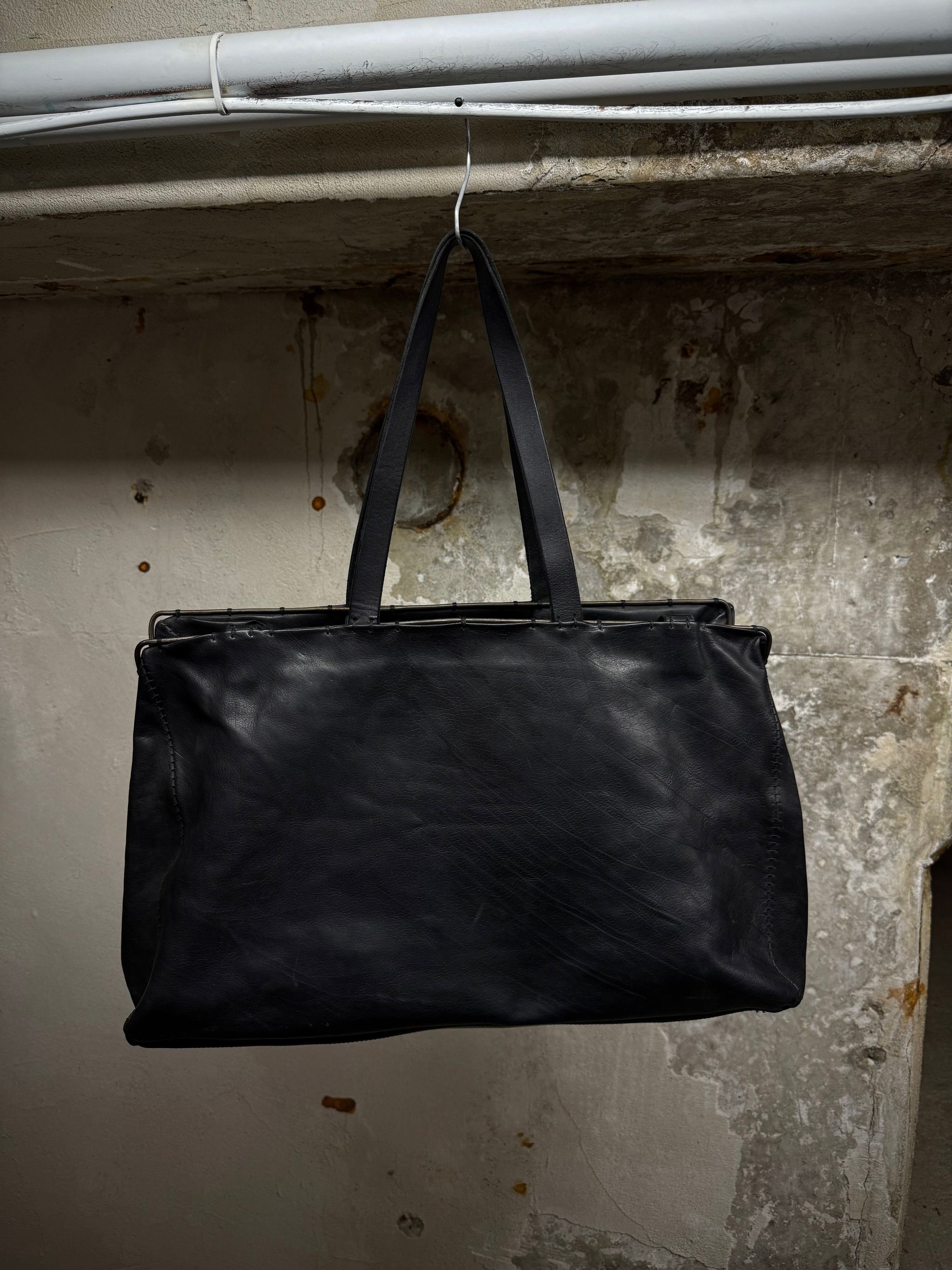 m.a+ Overlock Iron Rim Cow Leather Doctor Bag