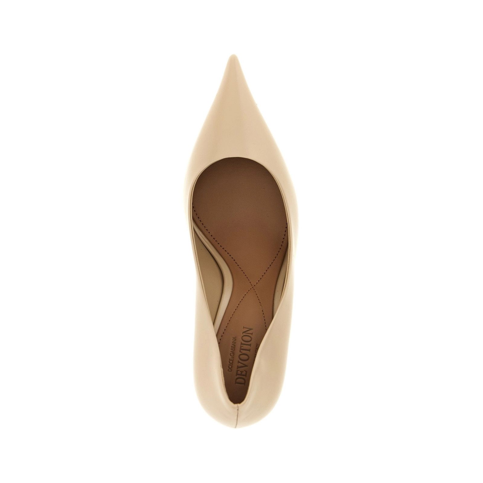 Dolce & Gabbana DOLCE&GABBANA Devotion Beige 80mm Pumps New & Authentic (Wom Size US 9 / IT 39 - 4 Thumbnail