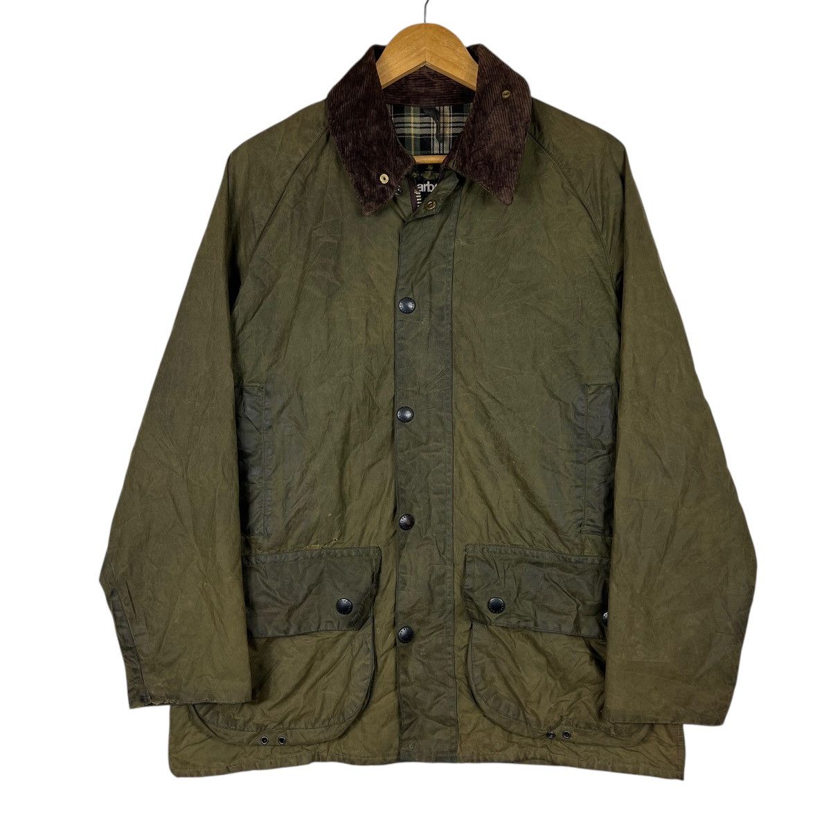 Barbour 🔥 VINTAGE BARBOUR BEAUFORT WAXED JACKET MADE IN ENGLAND Size US M / EU 48-50 / 2 - 8 Thumbnail