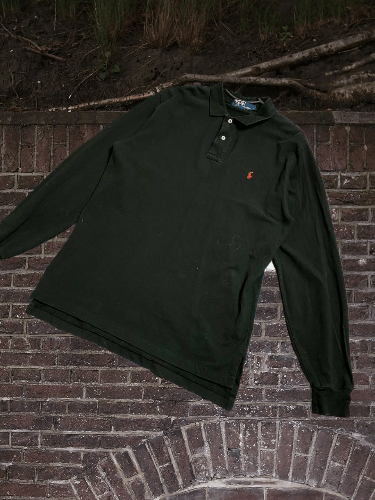 Polo Ralph Lauren × RRL Ralph Lauren Vintage Polo Ralph Lauren Rugby Long Sleeve Size US L / EU 52-54 / 3 - 1 Thumbnail