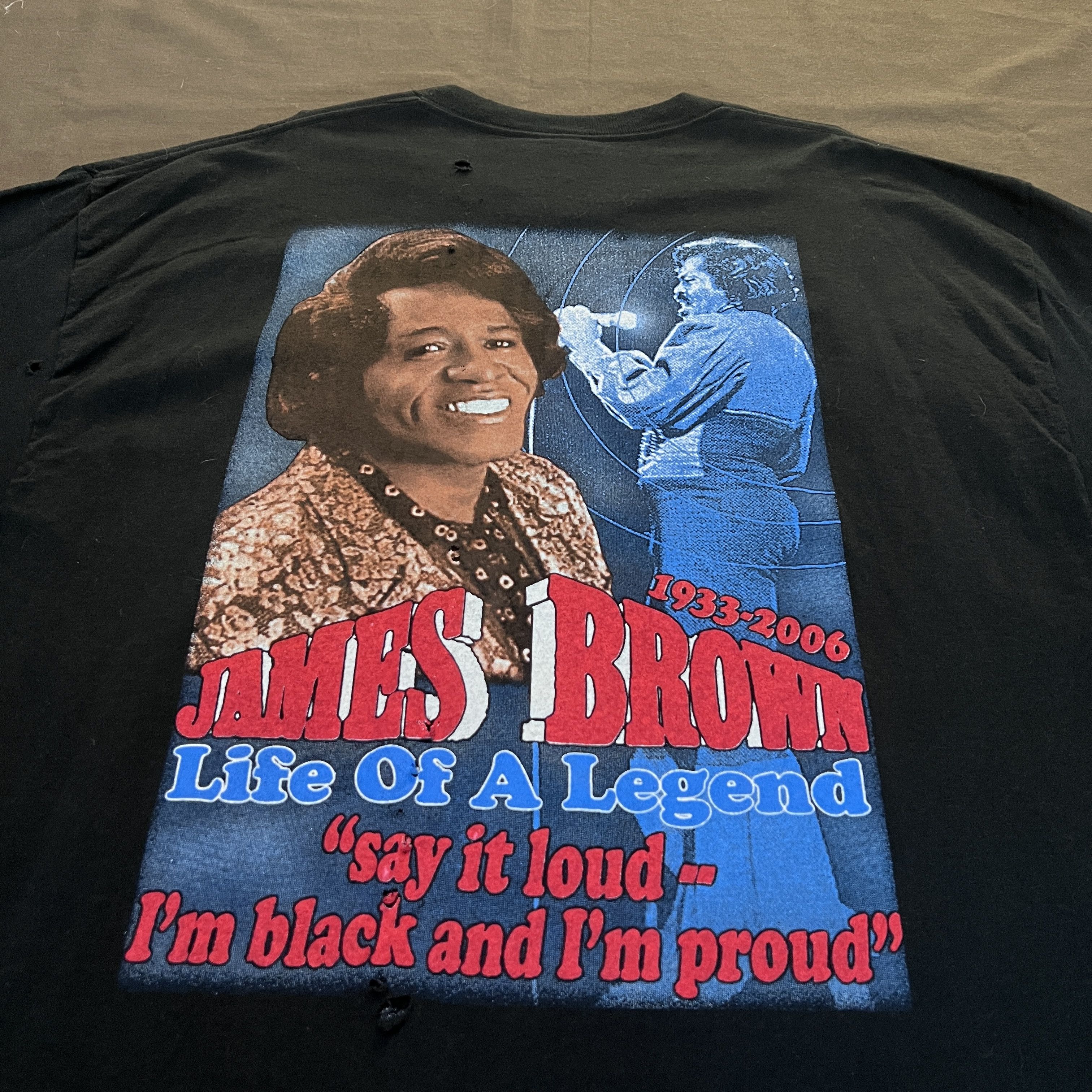 Band Tees × Rap Tees × Vintage Vintage Y2K James Brown The Godfather of Soul Promo Tee 2XL Size US XXL / EU 58 / 5 - 7 Thumbnail