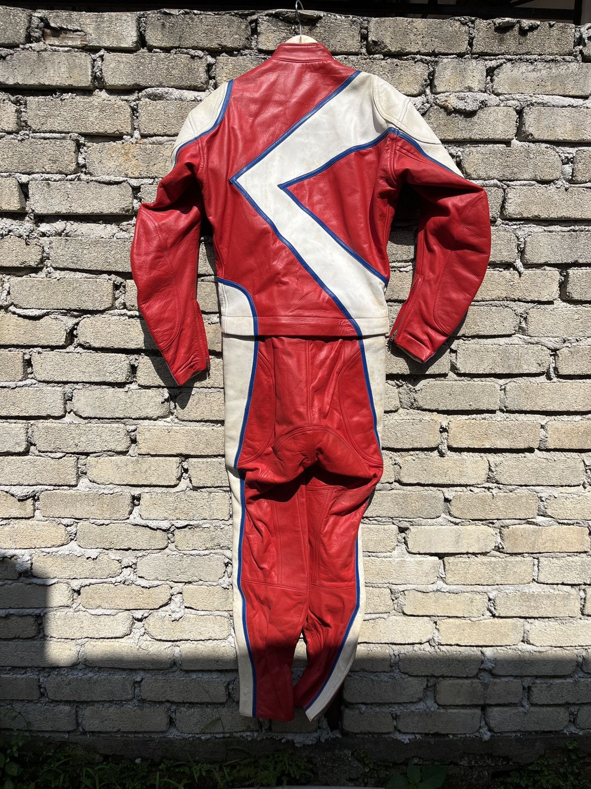 Genuine Leather × Vintage Kushitani Hamamatsu 2 Pieces Overall Leather Racing Set Size US 30 / EU 46 - 4 Thumbnail