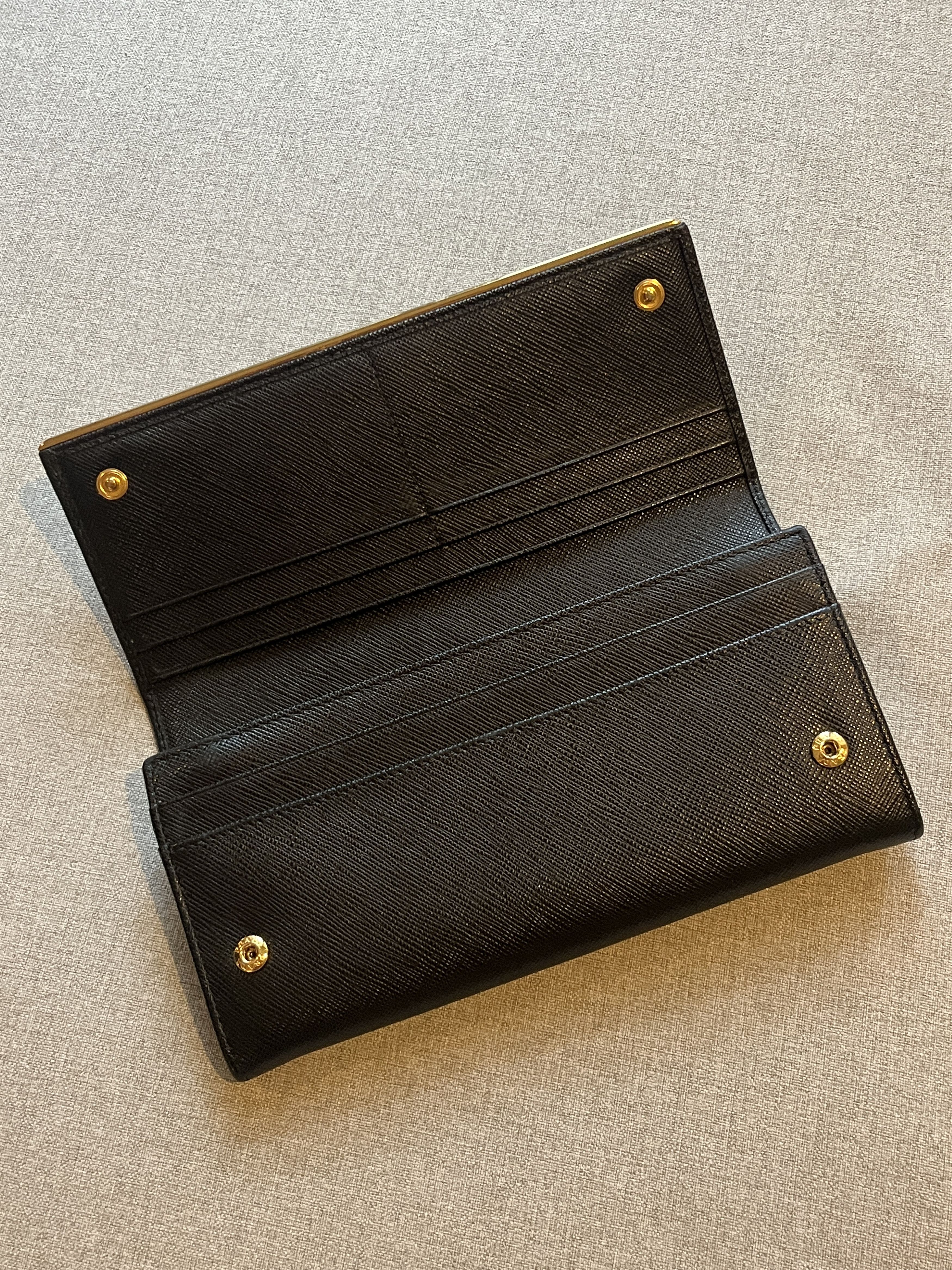 Prada Prada Saffiano Leather Continental Wallet Size ONE SIZE - 7 Thumbnail