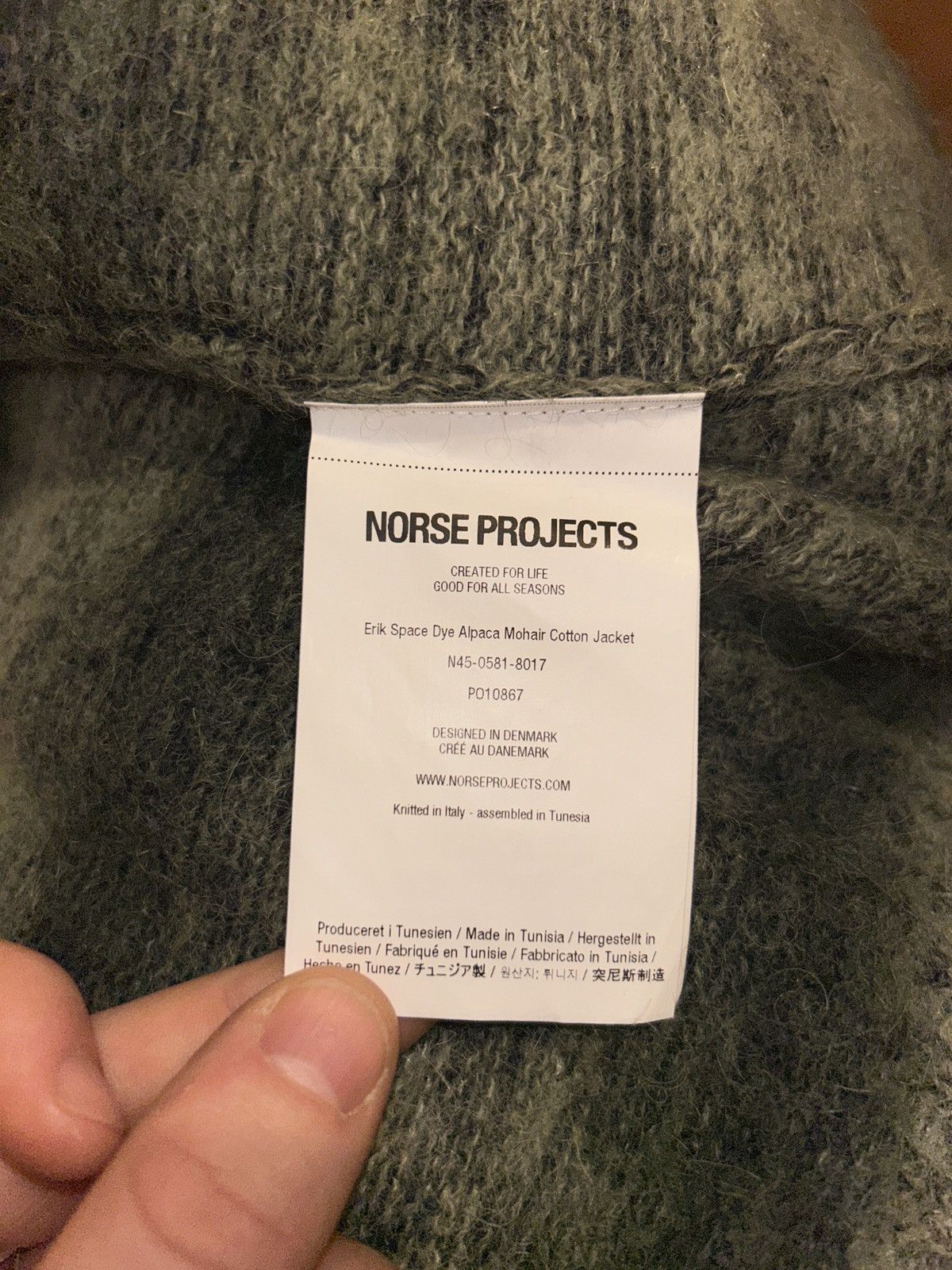 Norse Projects Mohair Cardigan Sweater, NORSE Size US XL / EU 56 / 4 - 4 Thumbnail