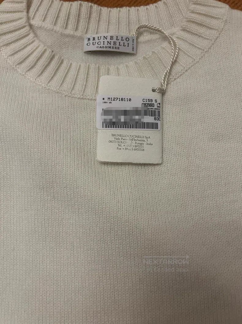 Brunello Cucinelli Brunello Cucinelli White Crewneck Cashmere Sweater Set Size S / US 4 / IT 40 - 2 Thumbnail