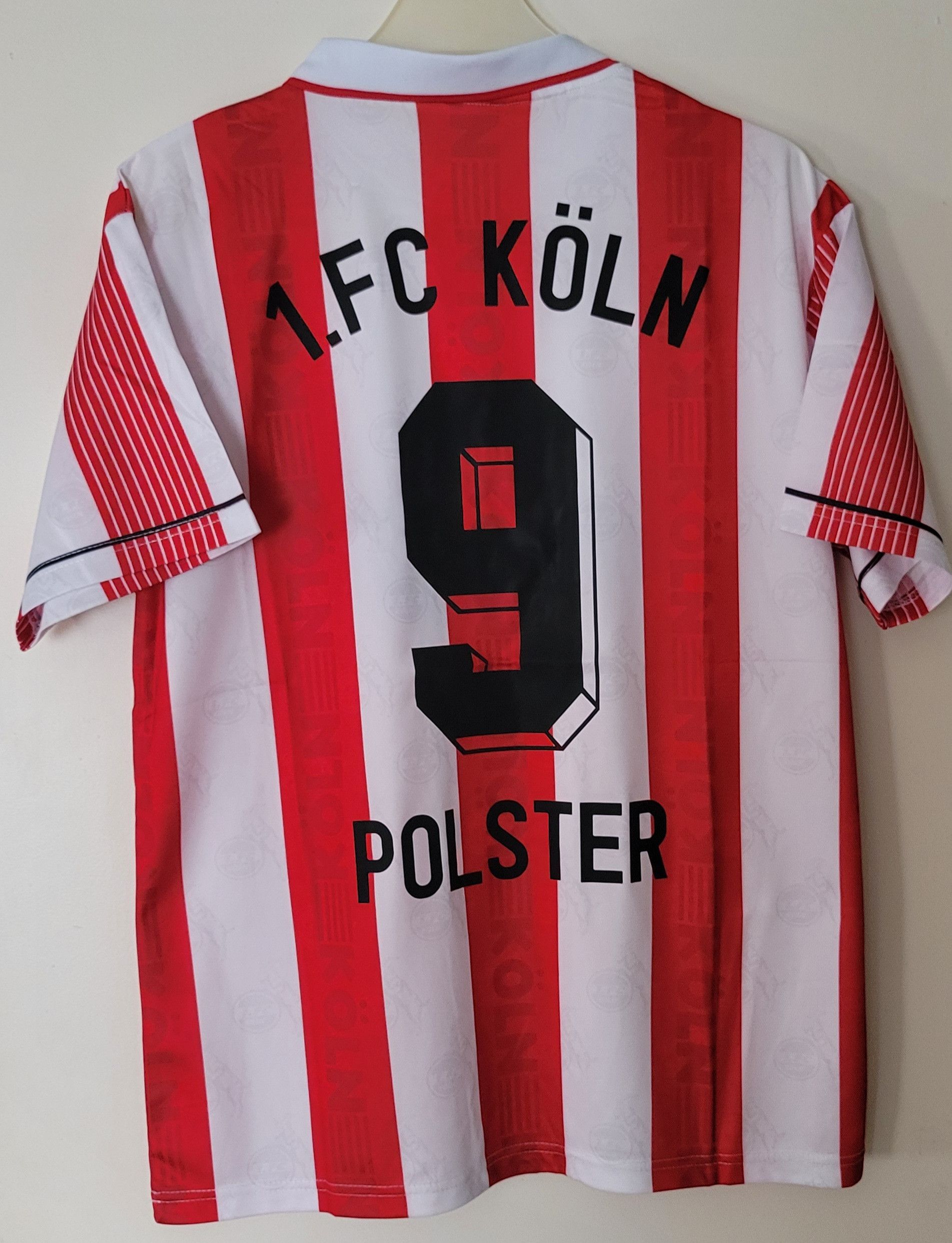 Other Polster 9 FC Cologne 1995/1996 Vintage Soccer trikot Jersey Size US L / EU 52-54 / 3 - 1 Thumbnail
