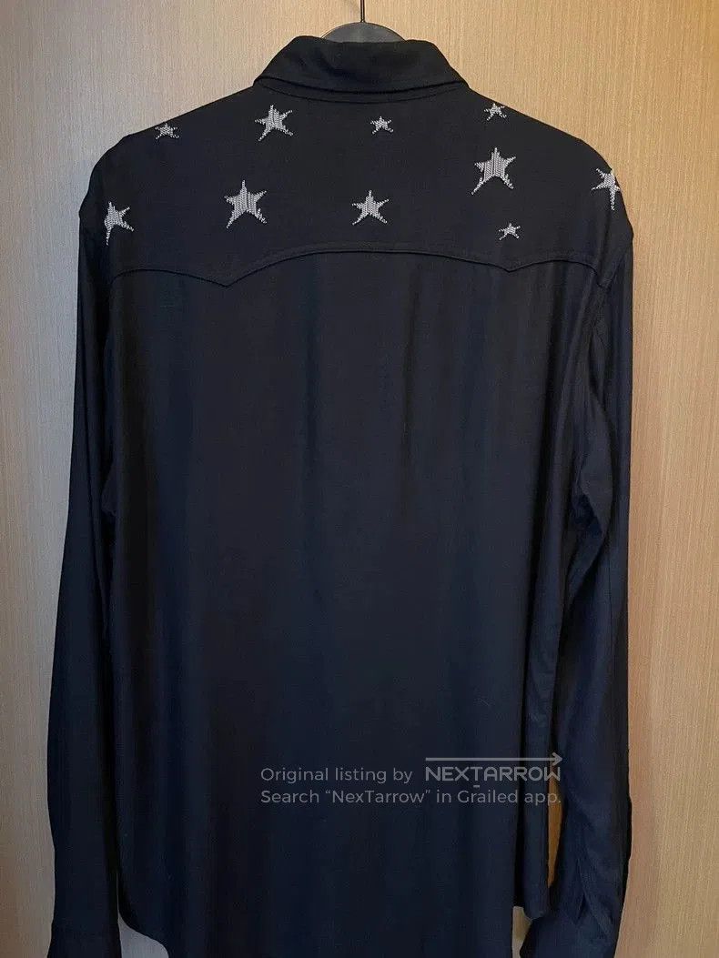 Saint Laurent Paris Saint Laurent Black Silk Star Button. Size US M / EU 48-50 / 2 - 2 Thumbnail