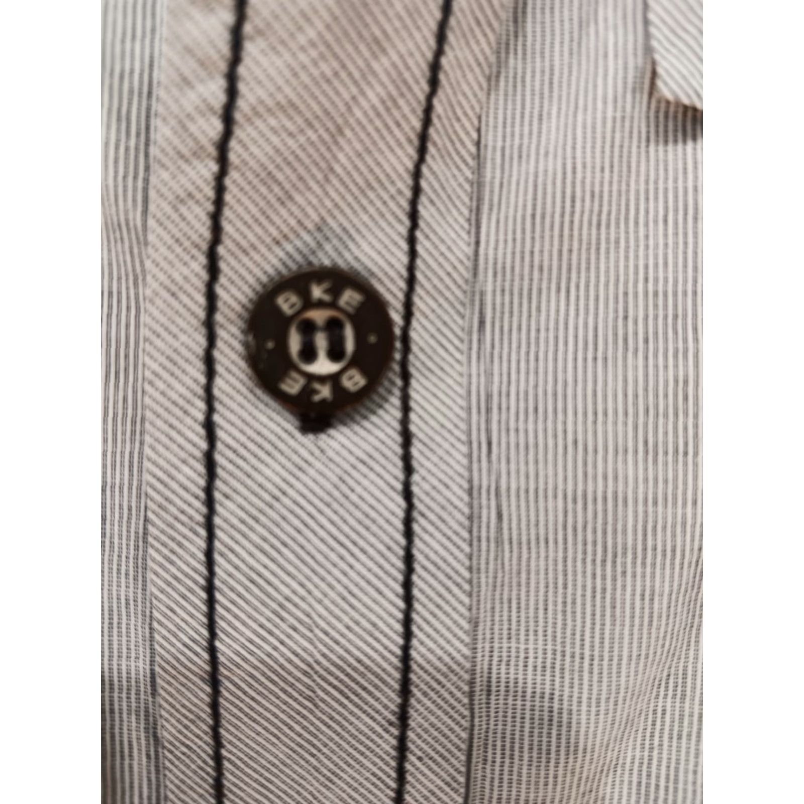 Vintage BKE Shirt Mens 3XL Gray Button Up Athletic Fit Long Sleeves 100% Cotton Western Size US XXL / EU 58 / 5 - 4 Thumbnail