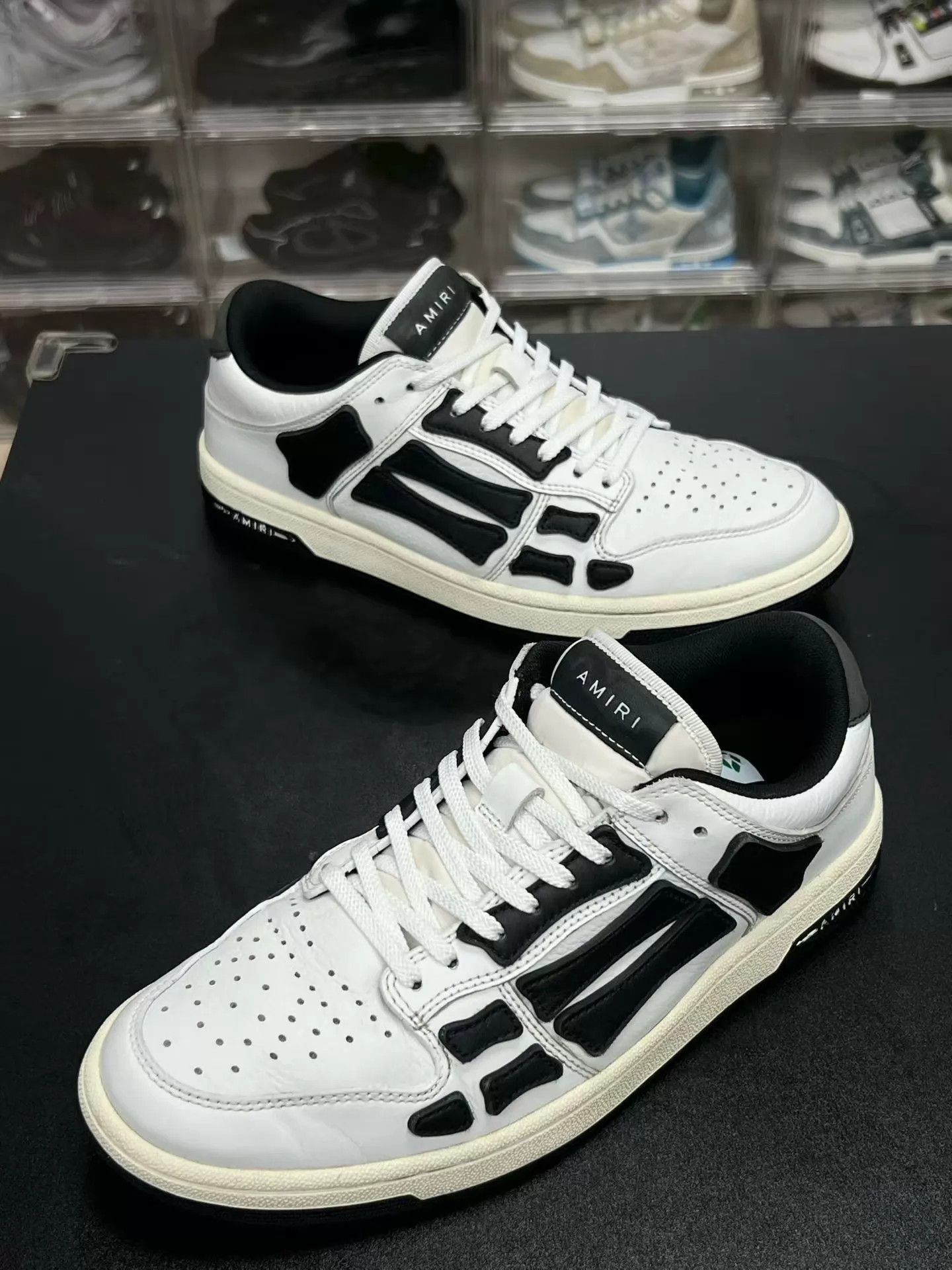 Amiri AMIRI Bone Low Top Sneaker White/Black Size 41 Size US 8 / EU 41 - 1 Thumbnail