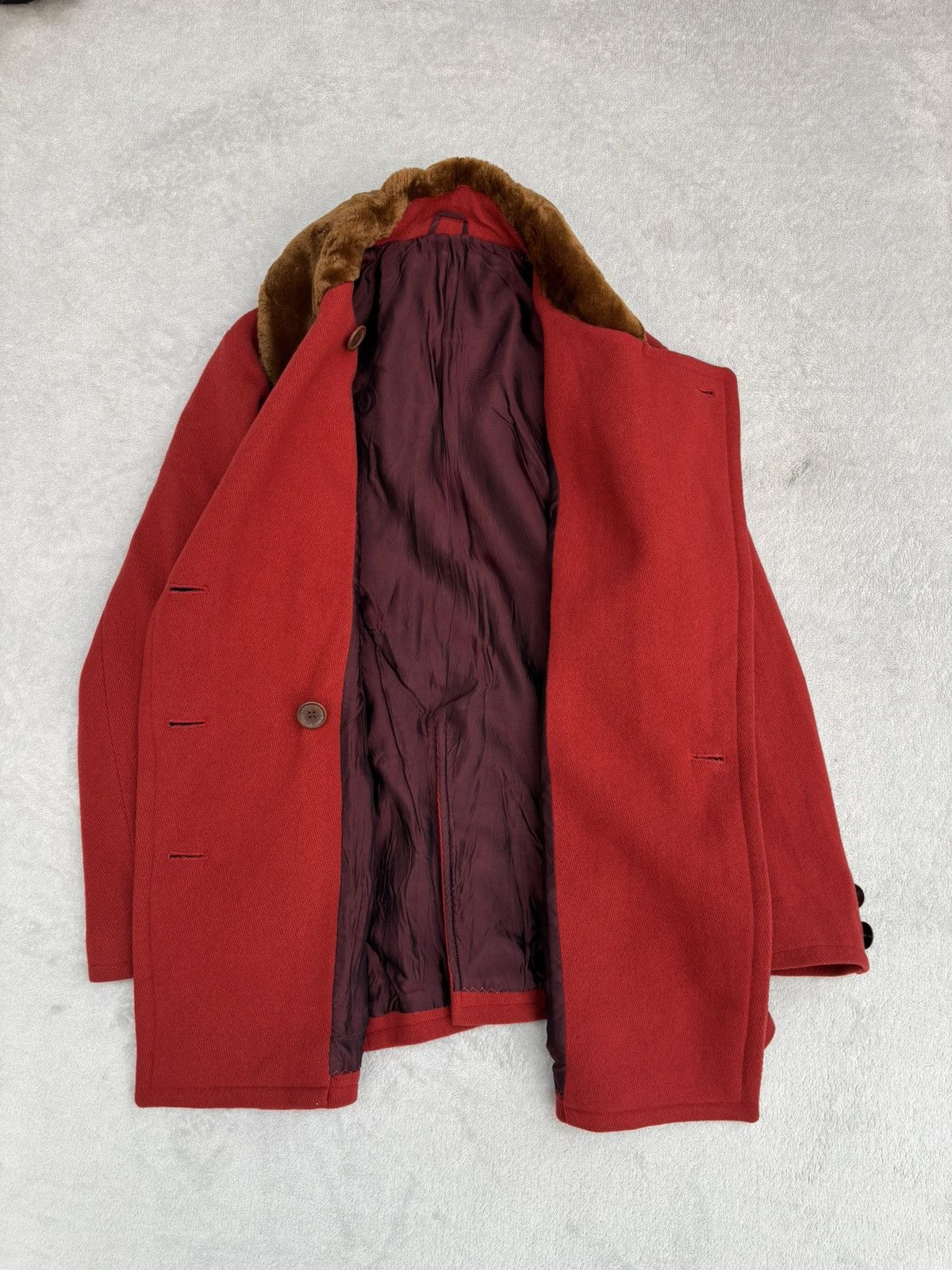 Romeo Gigli Archive 90s Romeo Gigli Double Breasted Faux Fur Coat Size M / US 6-8 / IT 42-44 - 15 Thumbnail