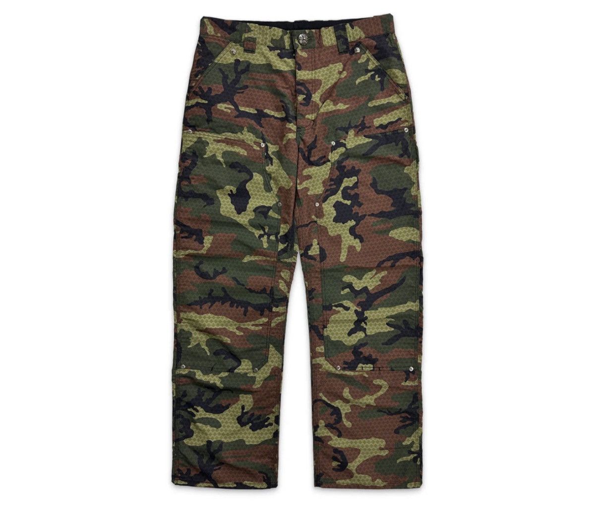 Chrome Hearts Chrome Hearts Camo Double Knee Carpenter Pants Size US 30 / EU 46 - 1 Thumbnail