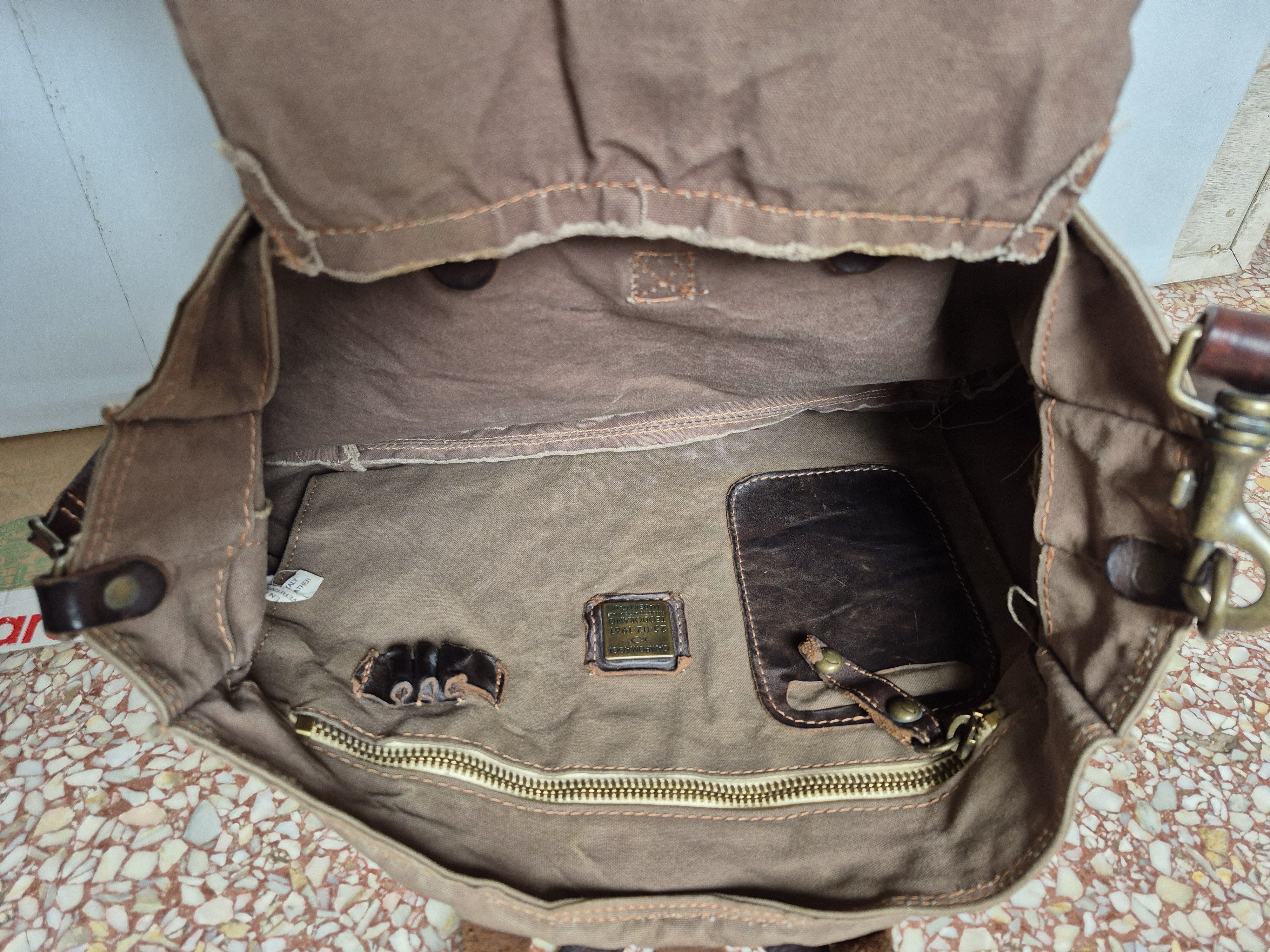 Campomaggi Vintage Campomaggi Teodorano Printed Canvas Leather Size ONE SIZE - 9 Thumbnail