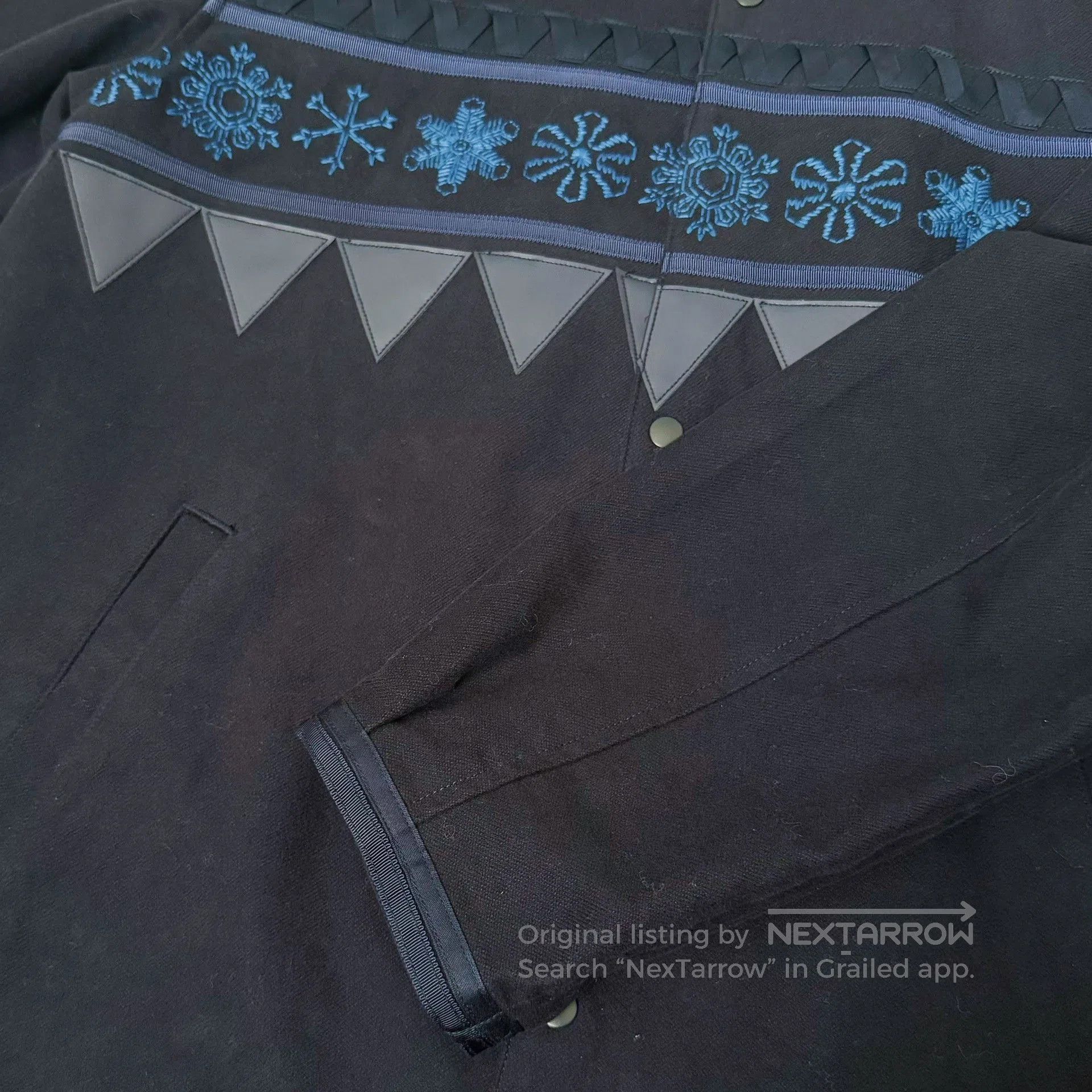 KUON KUON Snowflake Embroidery Vintage Coach Jacket. Size US M / EU 48-50 / 2 - 7 Thumbnail