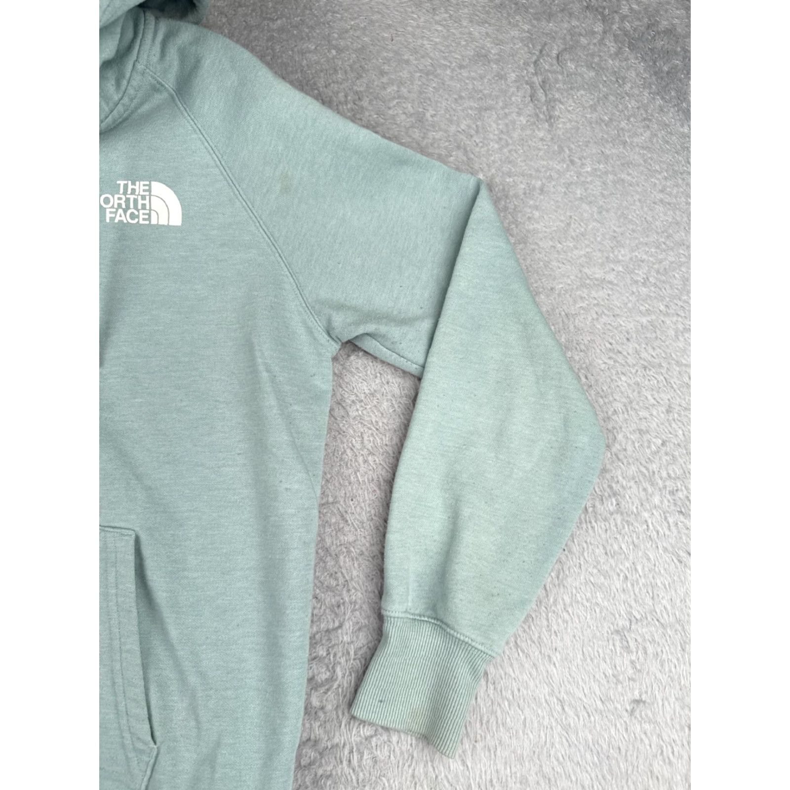 The North Face The North Face Hoodie Womens S Teal Blue Full Zip Cotton Blend Pockets Logo Regular Size Size S / US 4 / IT 40 - 2 Thumbnail