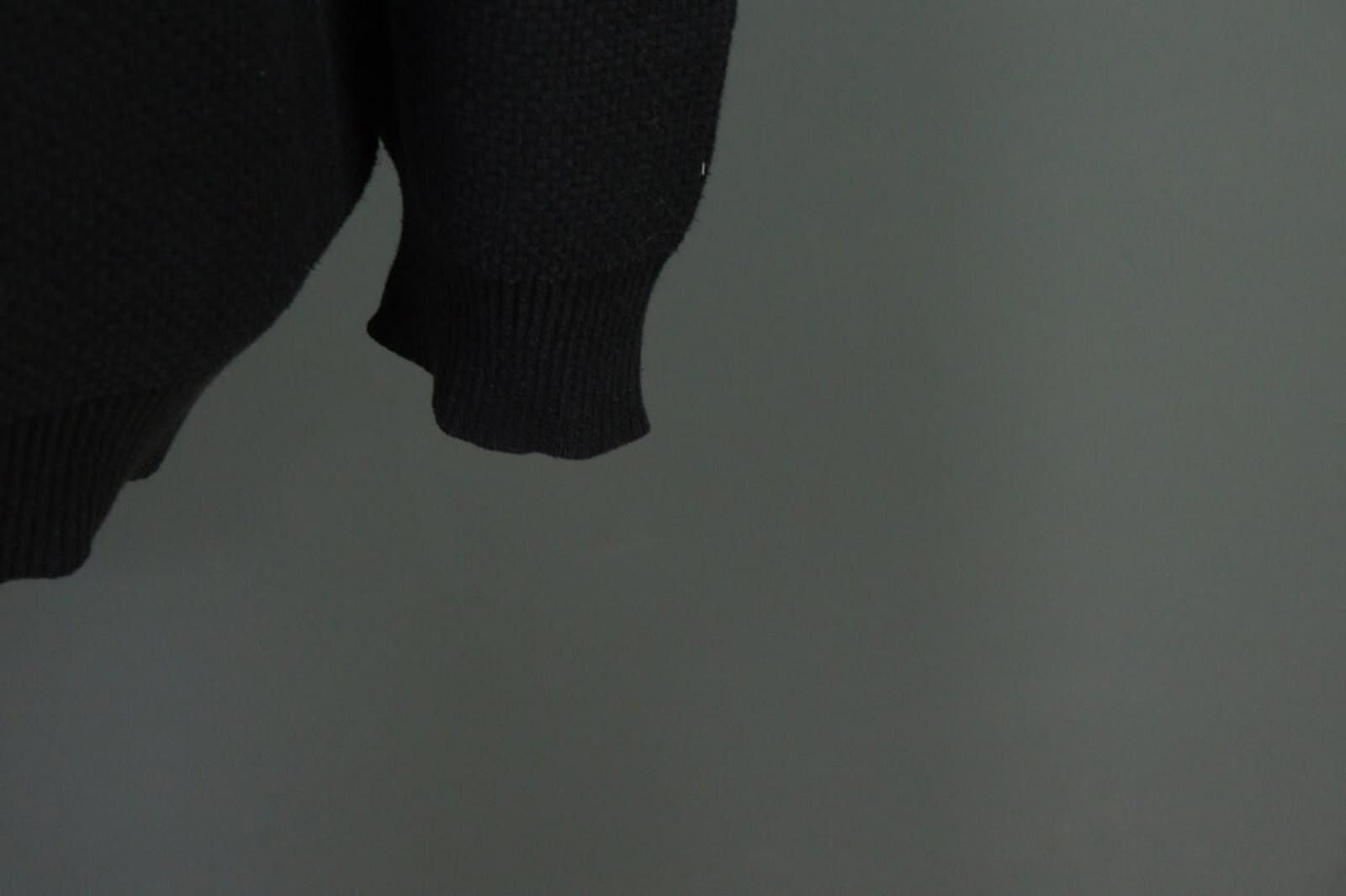 Lacoste Lacoste Black Knitted Crew Neck Relaxed Fit Pullover Sweater Size US M / EU 48-50 / 2 - 5 Thumbnail