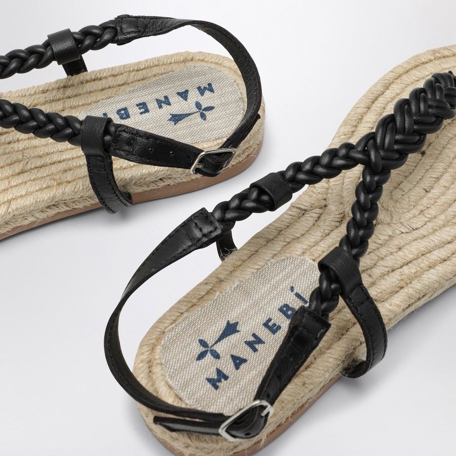 Manebi o1d2blof0824 Leather Canyon Sandal in Black Size US 6 / IT 36 - 5 Thumbnail