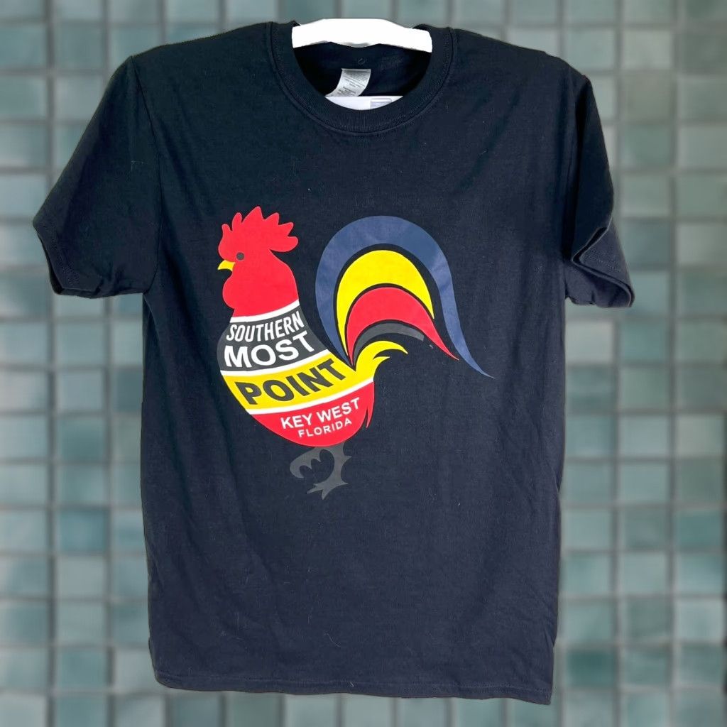 Vintage VINTAGE Key West T Shirt Men Shirt S Black 90s Florida USA Southern Most Point Rooster Graphic Print Crew Neck Short Sleeve Size US S / EU 44-46 / 1 - 1 Thumbnail