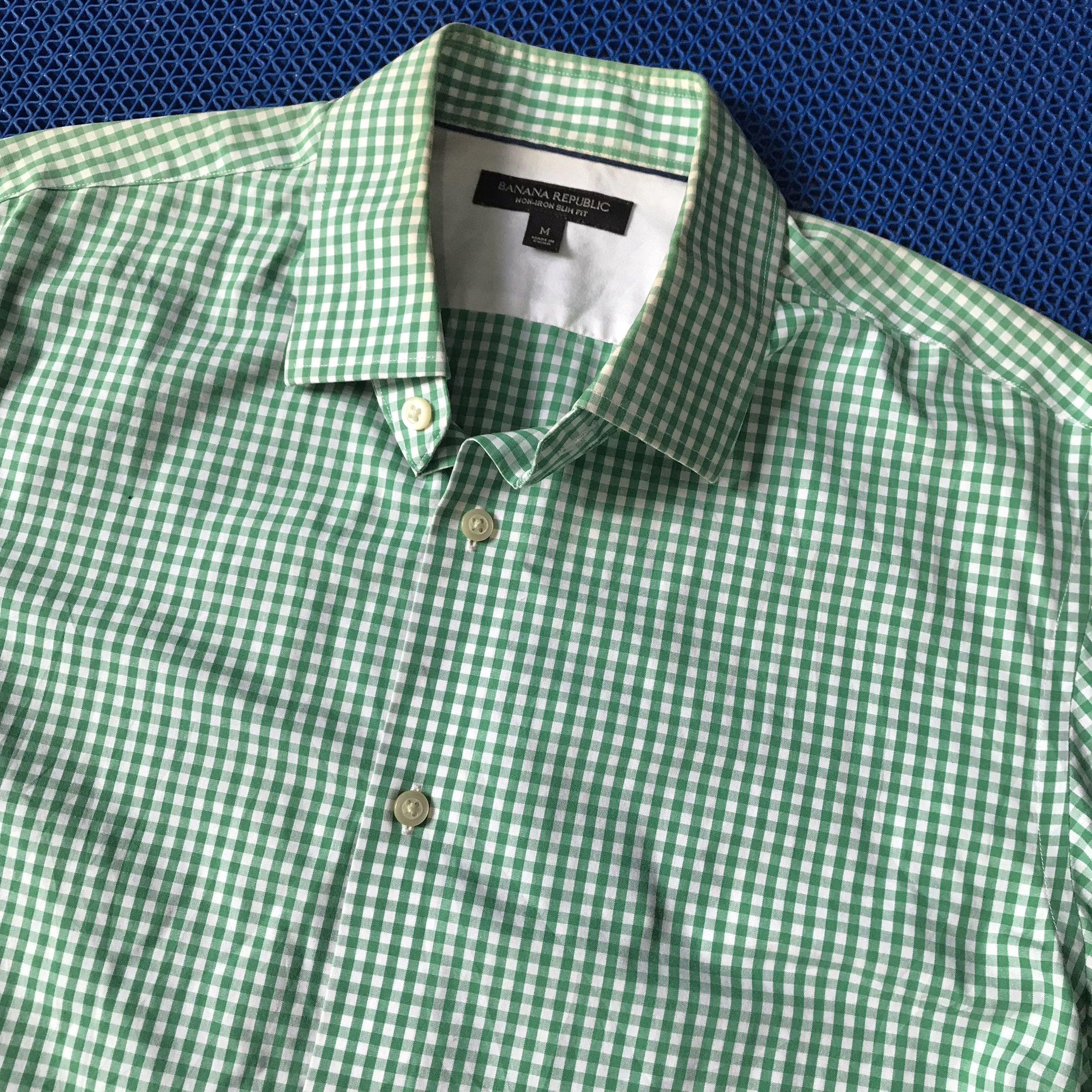 Banana Republic Banana Republic serenity Green gingham tartan size M officer Size US M / EU 48-50 / 2 - 2 Thumbnail