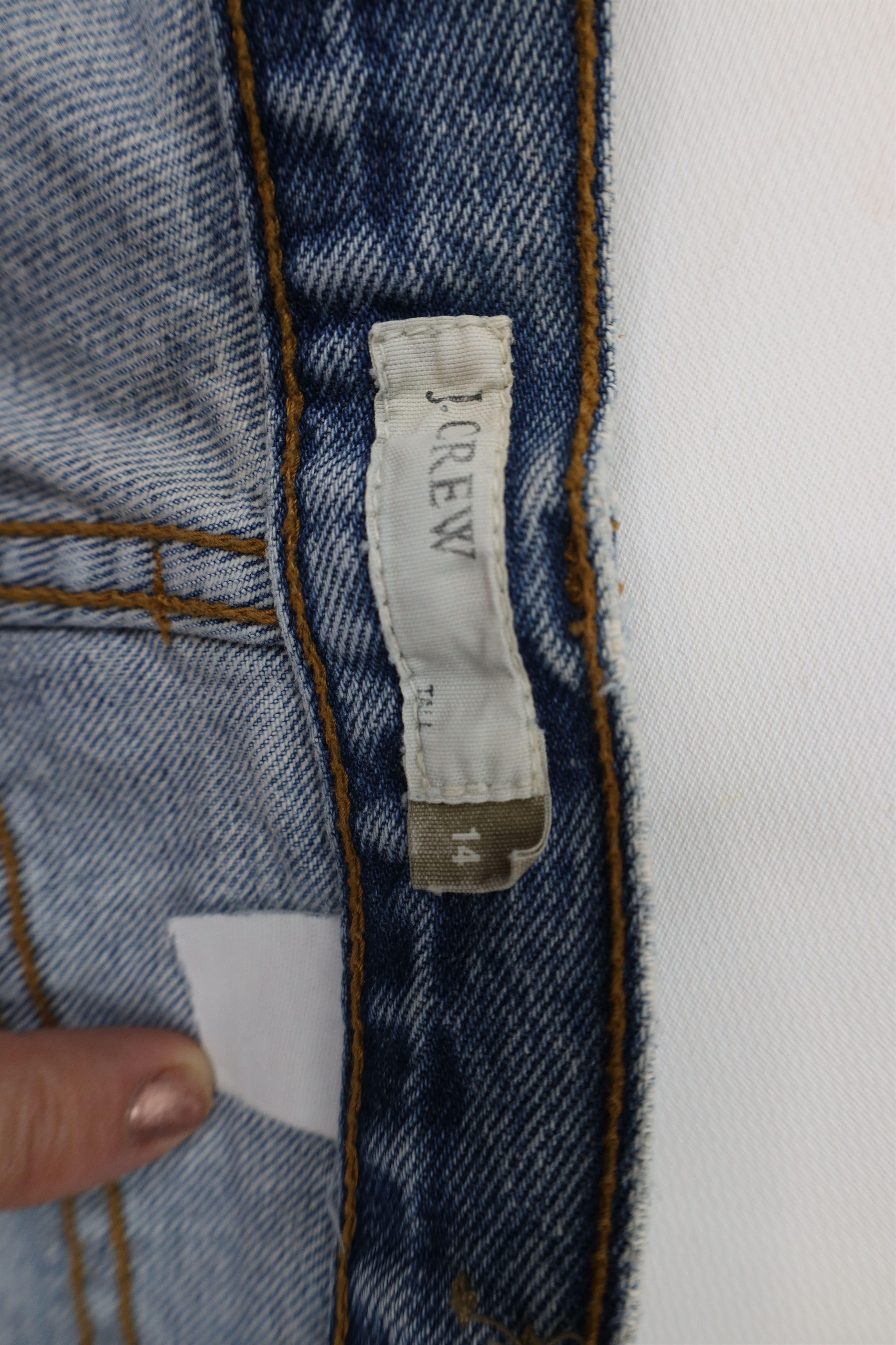 J.Crew Vintage 90s Y2K J Crew Fly Babydoll Flared Wide Leg Jeans Size 36" / US 14 / IT 50 - 8 Thumbnail