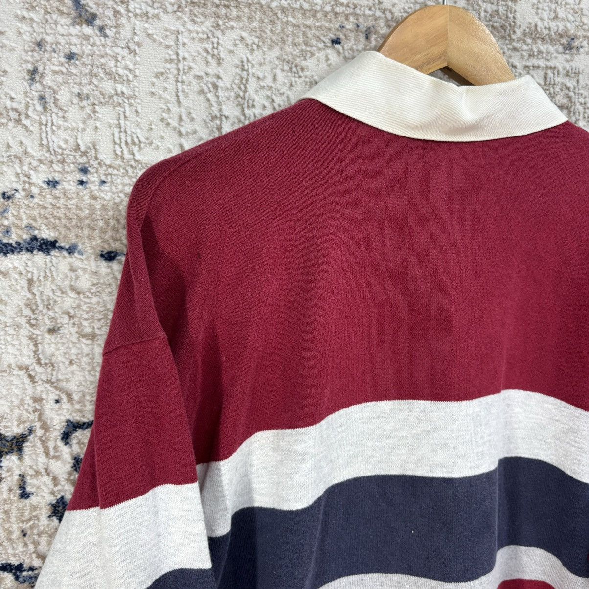 L.L. Bean × Vintage 90s Vintage LL. Bean Rugby Shirt Size US M / EU 48-50 / 2 - 15 Thumbnail