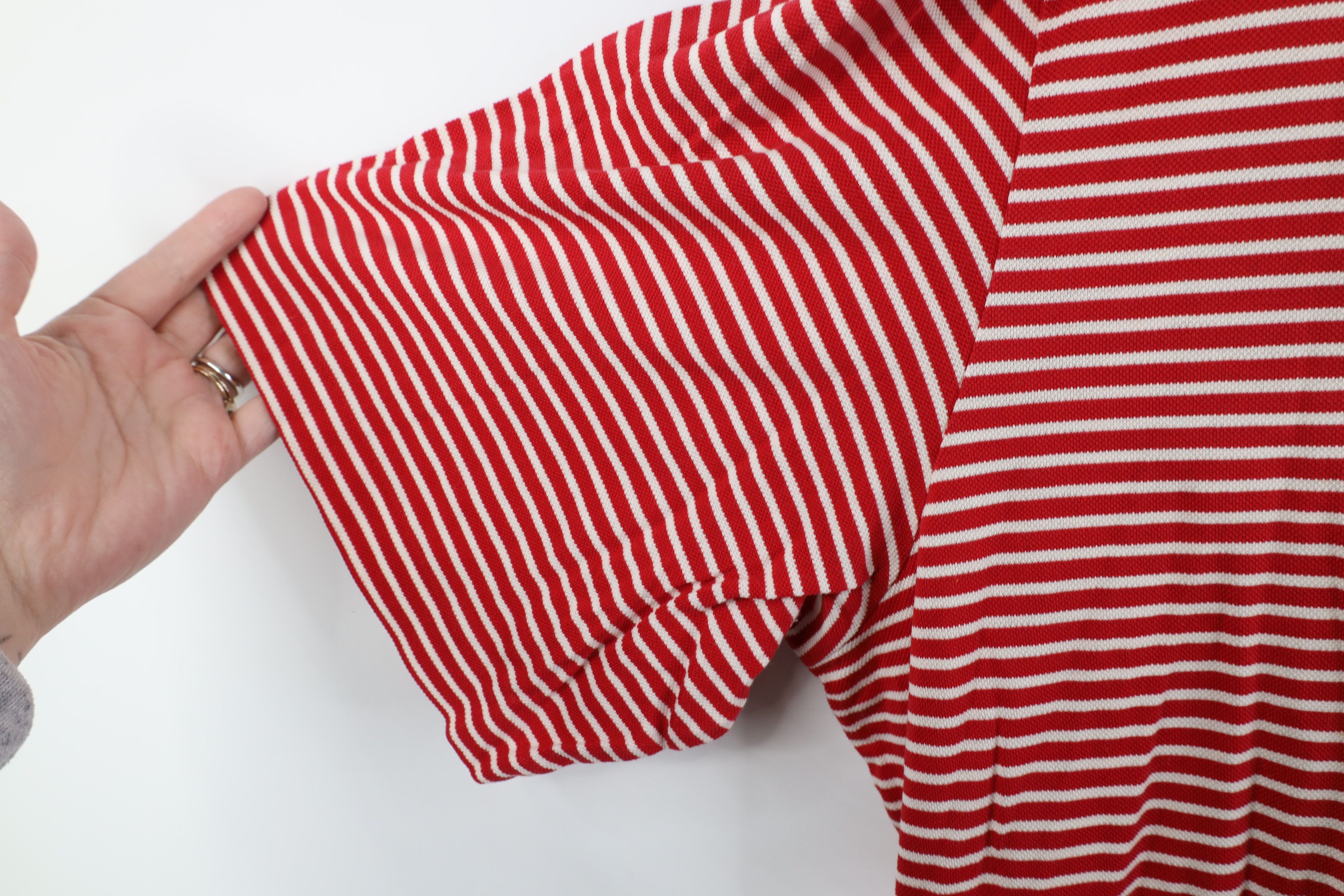 Ralph Lauren × Vintage Vintage Polo Golf Ralph Lauren Cane Striped Knit Polo Shirt Size US XXL / EU 58 / 5 - 8 Thumbnail
