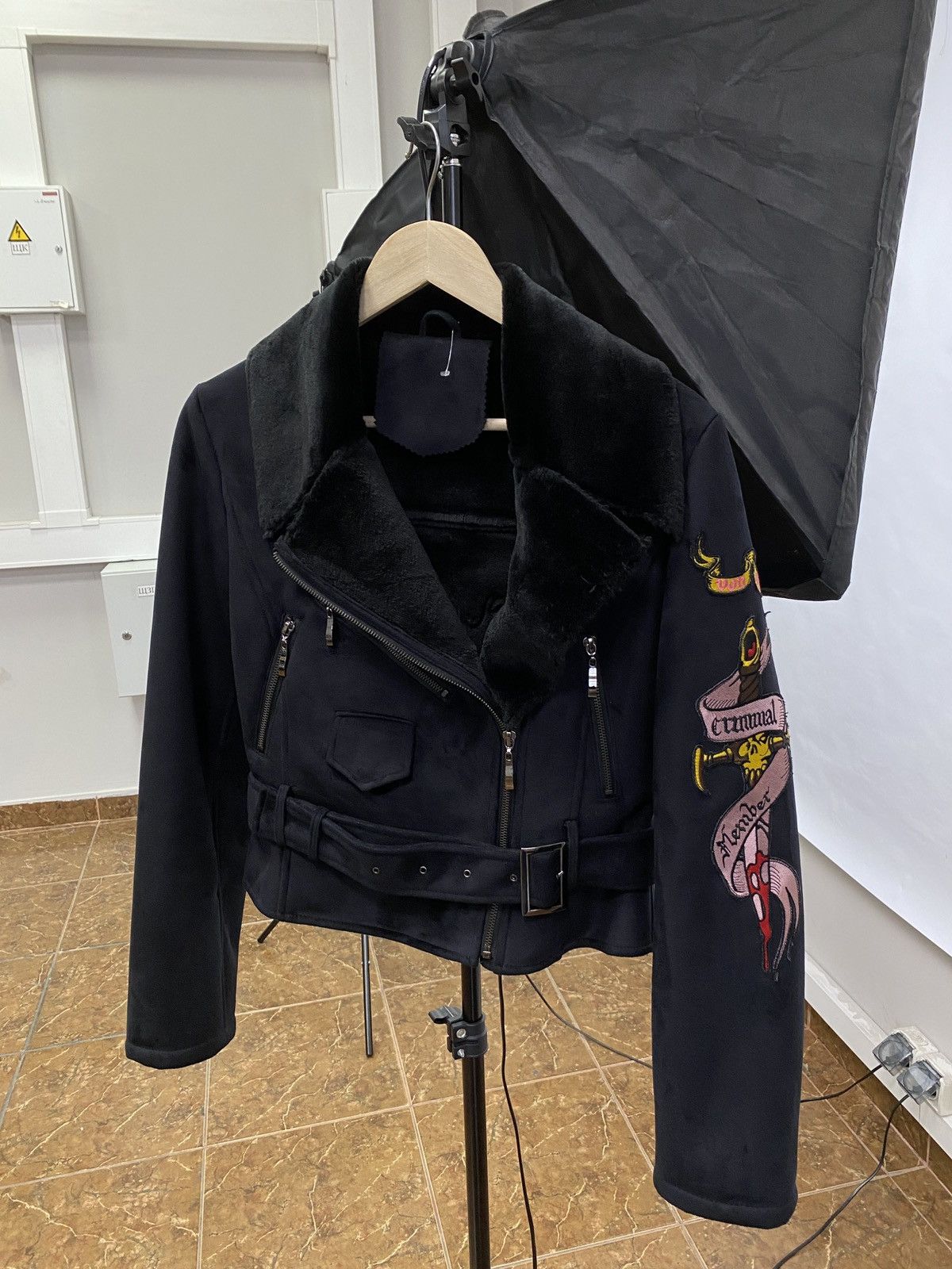 Von Dutch 🇺🇸 Vintage Y2K Von Dutch Motor Jacket Faux Fur Shearling Size M / US 6-8 / IT 42-44 - 2 Thumbnail
