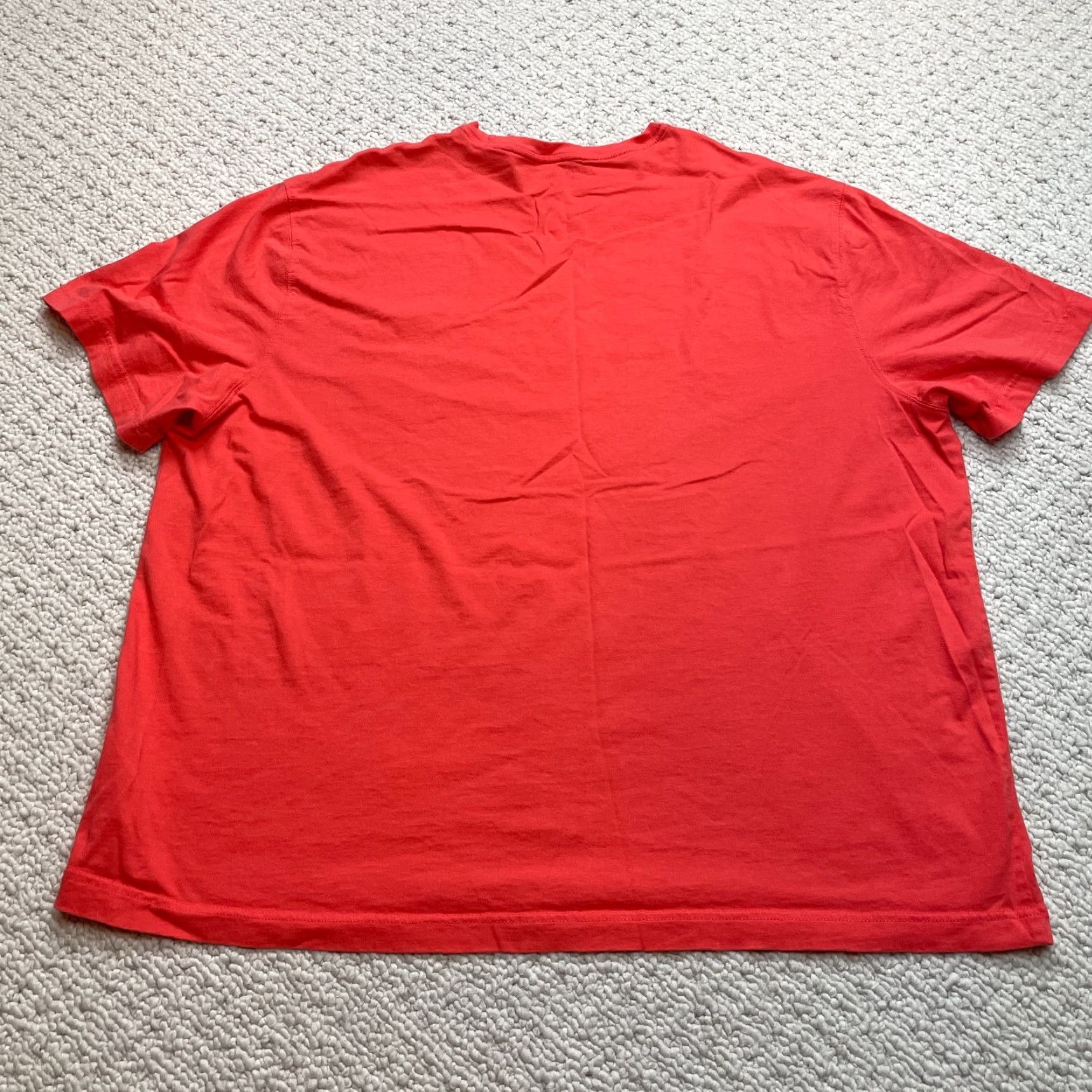 Port & Company Saddlebred Comfort Tee Shirt Mens 2XL Red Solid Pocket Casual Basic Port & Company T-Shirt Short Sleeve Crew Neck Cotton Jersey Logo Size US XXL / EU 58 / 5 - 8 Thumbnail