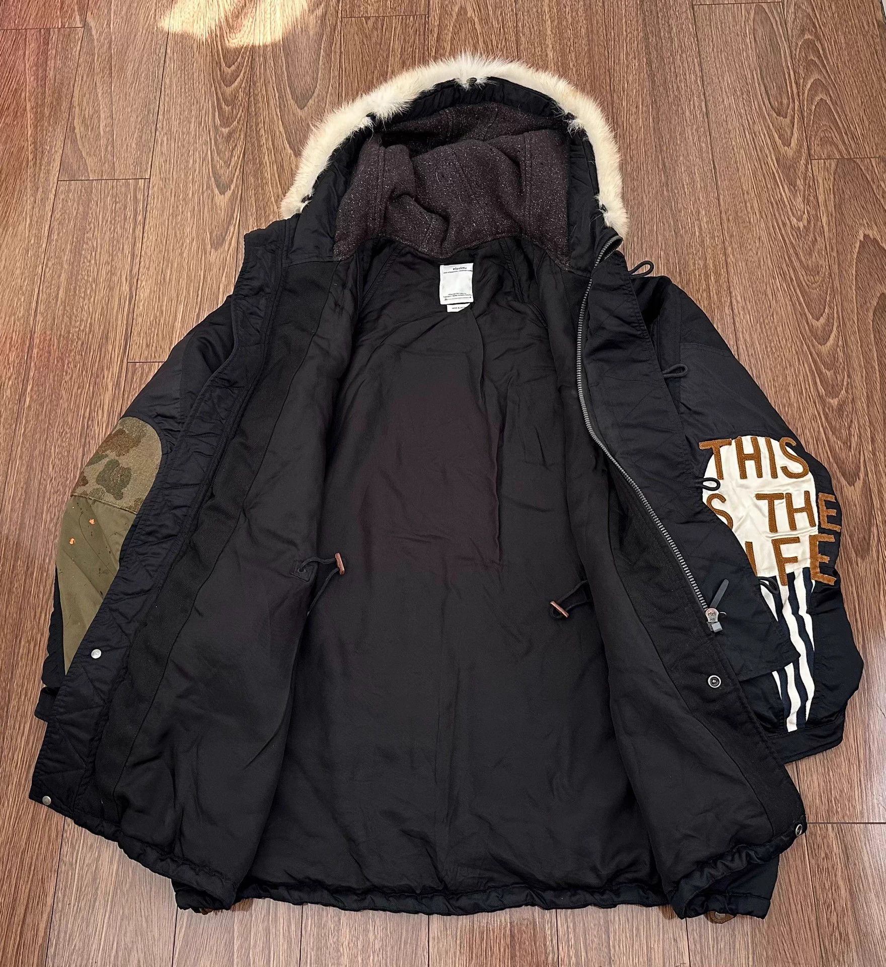 Visvim VISVIM Valdez 19AW Collage Padded Wool Jacket Black Size US M / EU 48-50 / 2 - 3 Thumbnail