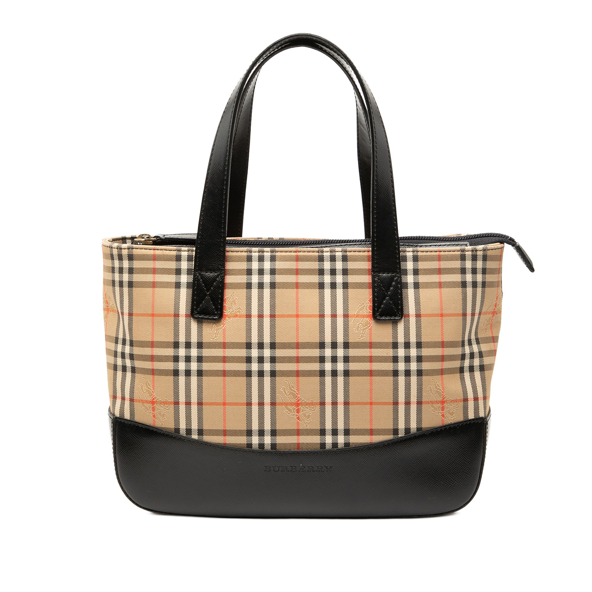 Burberry Burberry Haymarket Check Canvas Handbag Size ONE SIZE - 1 Thumbnail