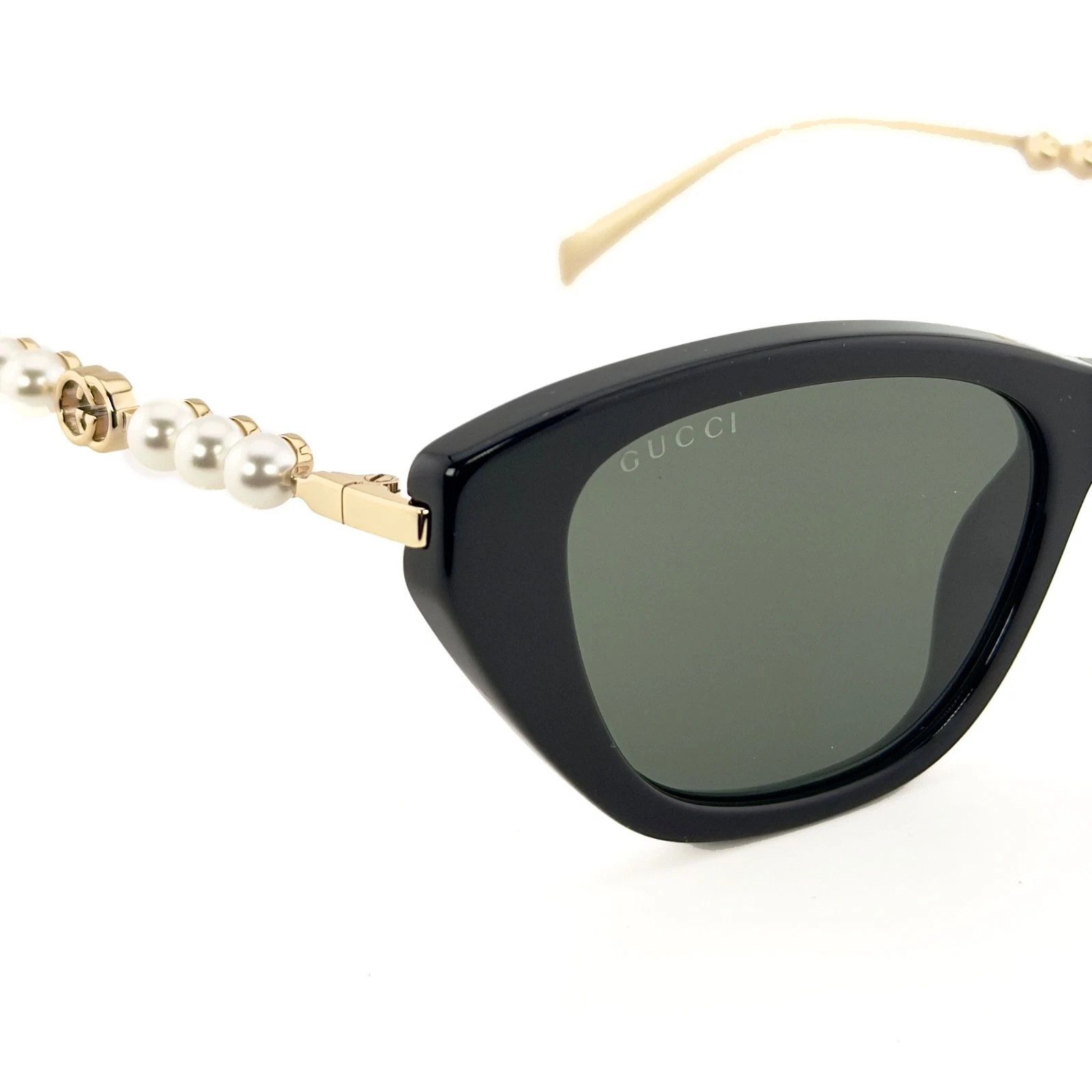 Gucci GUCCI GG1968S Gold Black 1968 GG Fashion Sunglasses 001 Size ONE SIZE - 4 Thumbnail